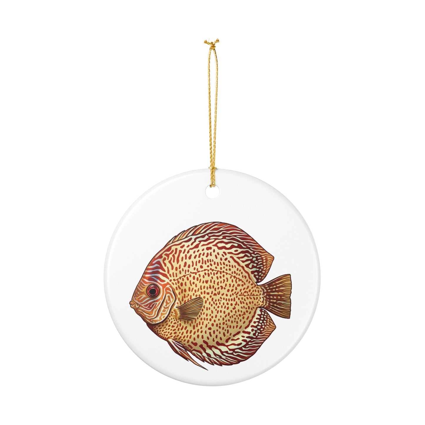 Leopard Snakeskin Discus Ornament