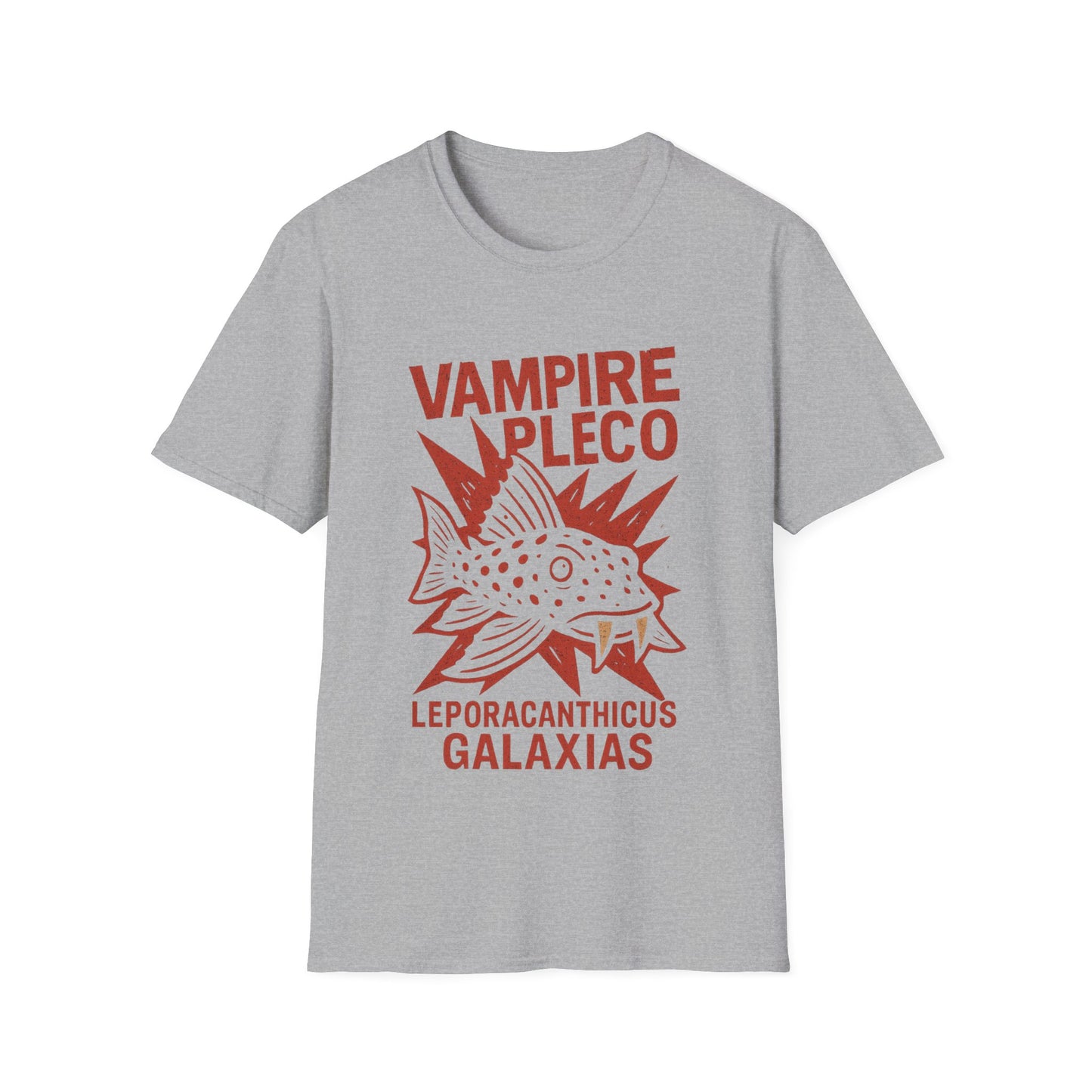 Vampire Pleco Tee – Punk Stencil Catfish Design