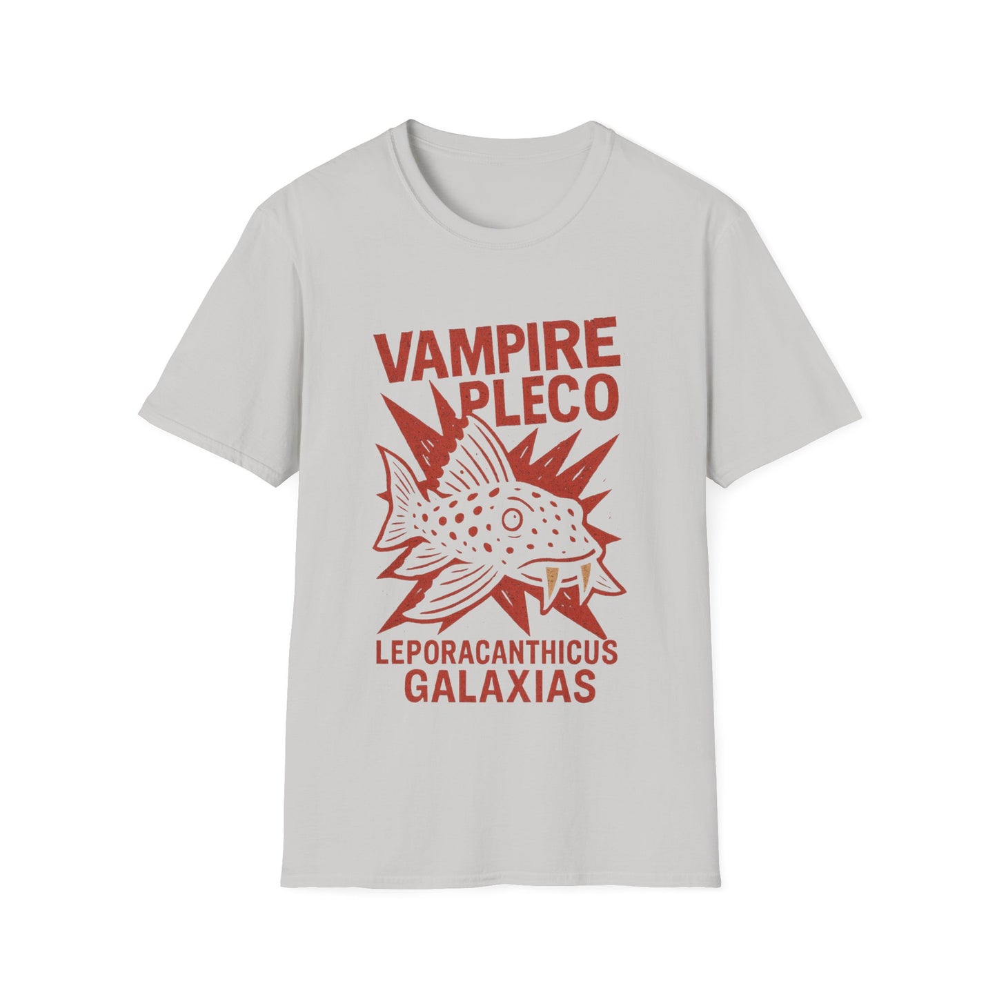 Vampire Pleco Tee – Punk Stencil Catfish Design