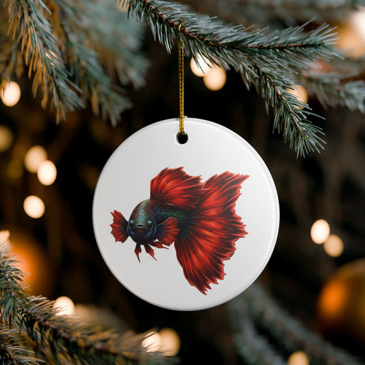 Red Dragon Guppy Ornament