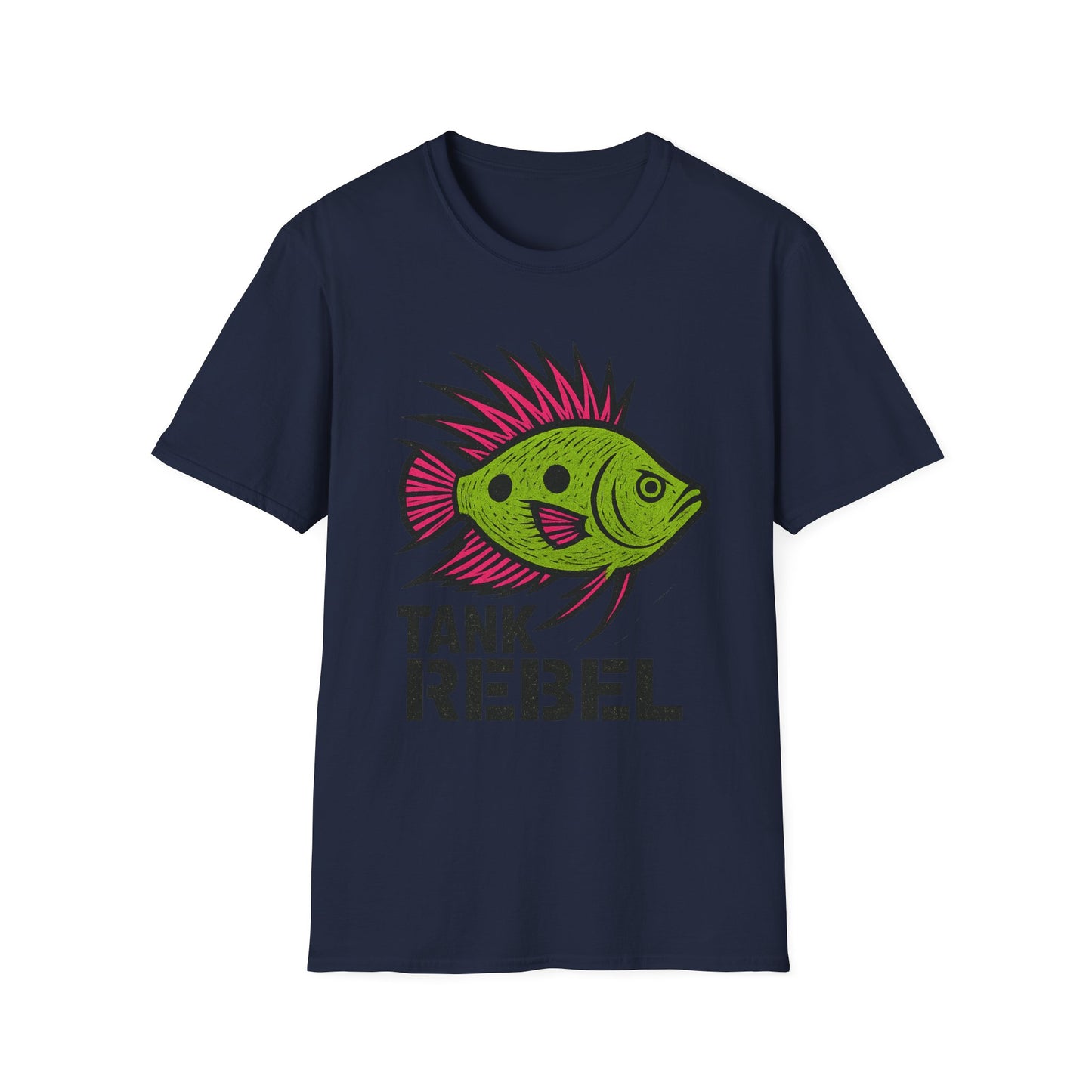 Tank Rebel Tee – Punk Three-Spot Gourami Mohawk Design