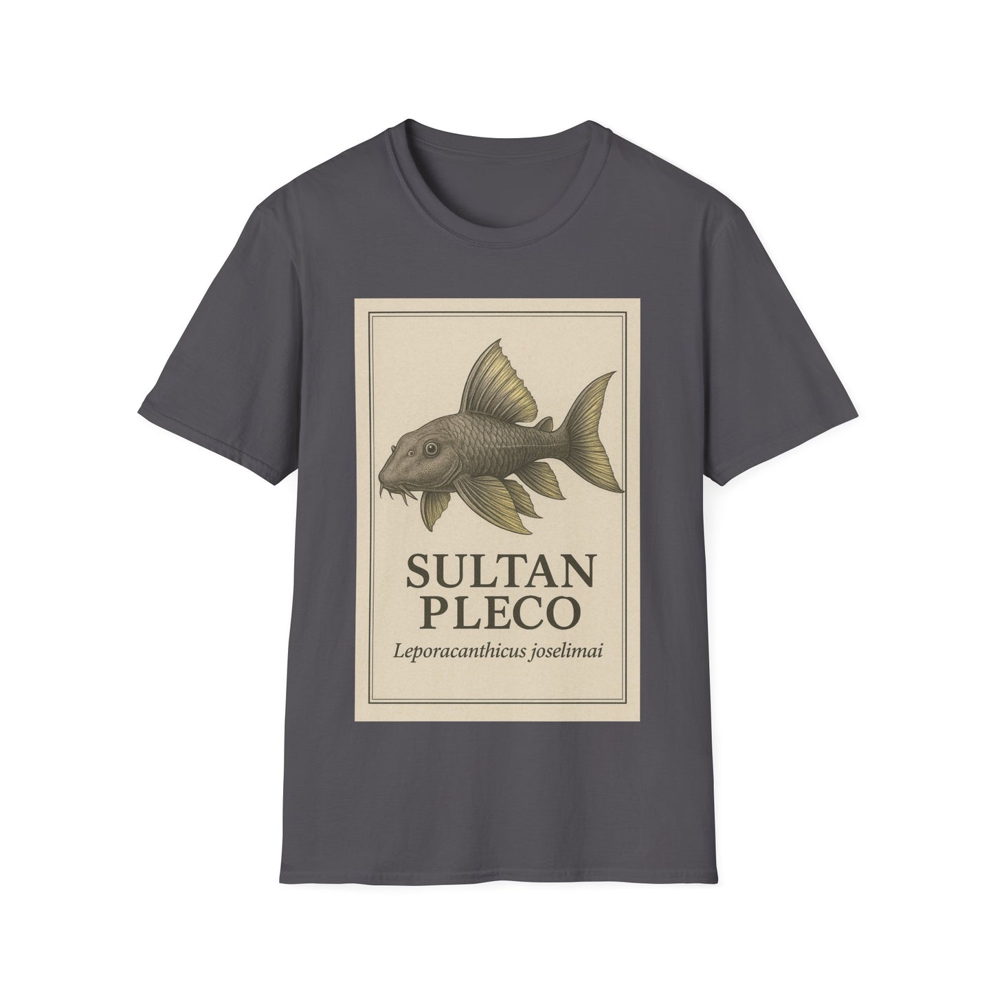 Sultan Pleco Tee – Realistic Etching Catfish Design