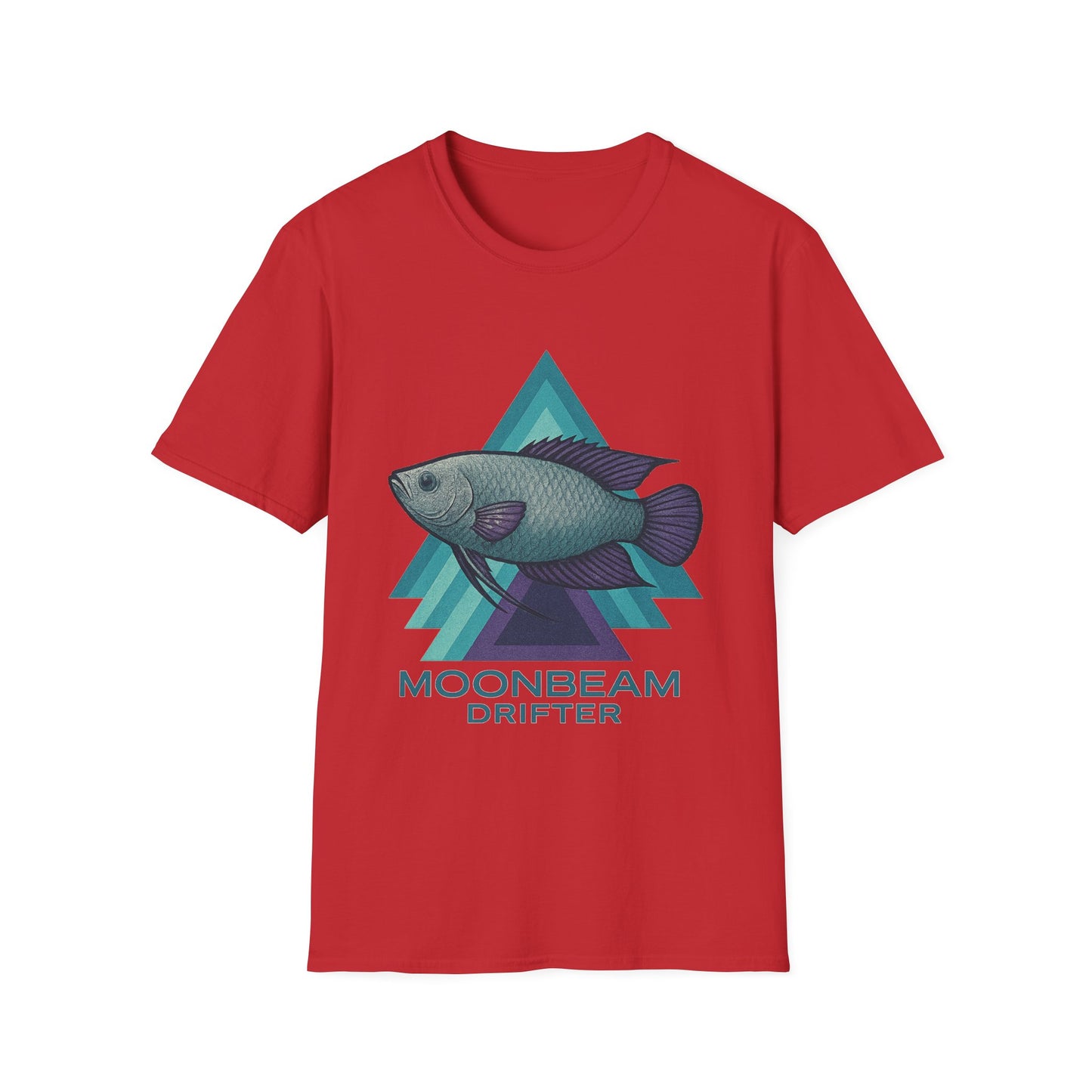 Moonbeam Drifter Tee – Geometric Moonlight Gourami Design
