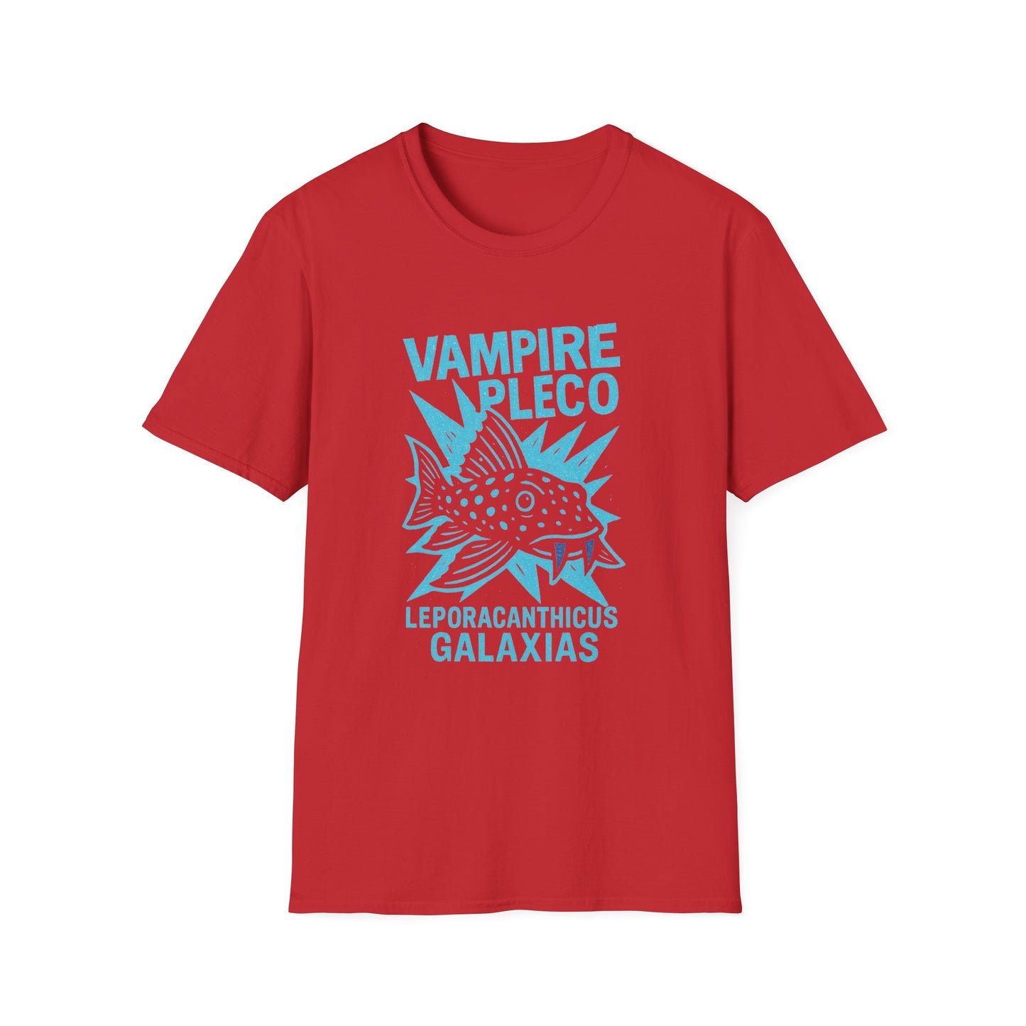 Vampire Pleco Tee – Punk Stencil Catfish Design