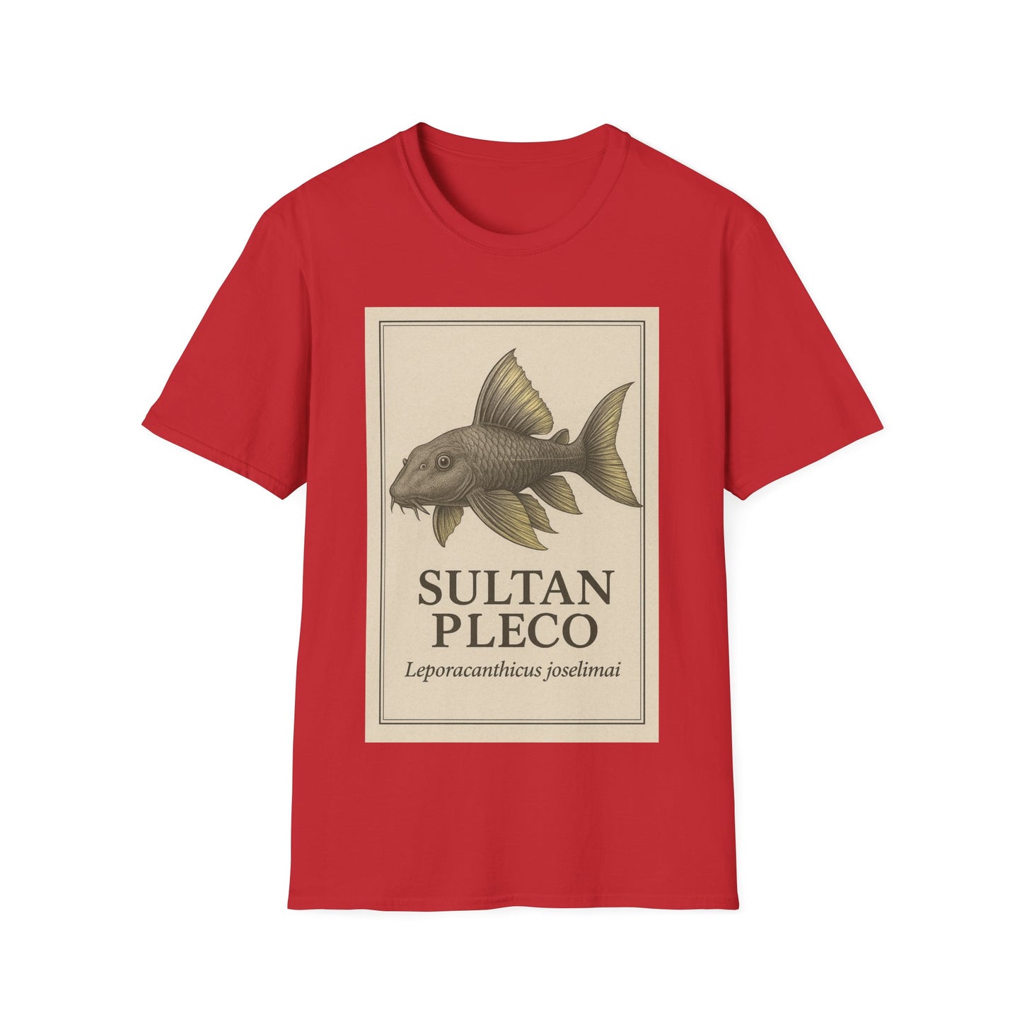 Sultan Pleco Tee – Realistic Etching Catfish Design