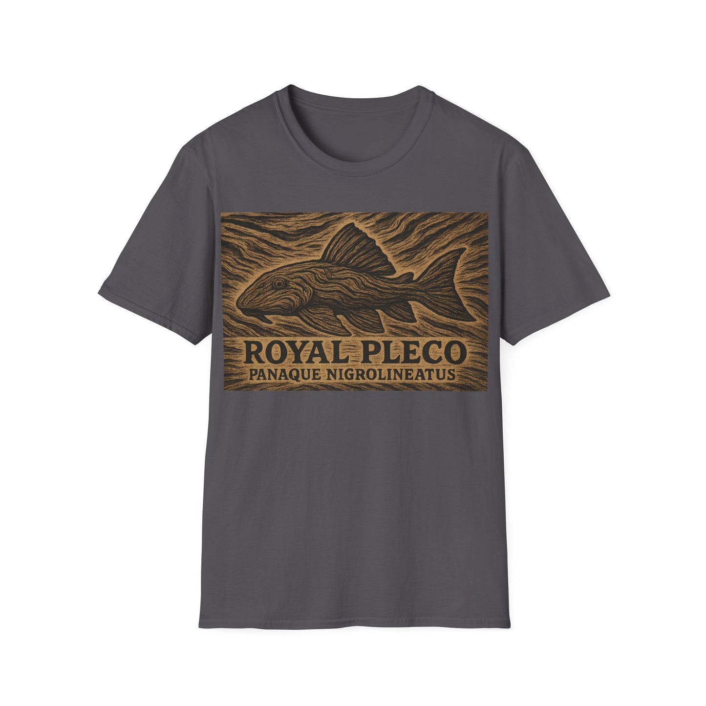 Royal Pleco Tee – Driftwood Spirit Double Exposure Design