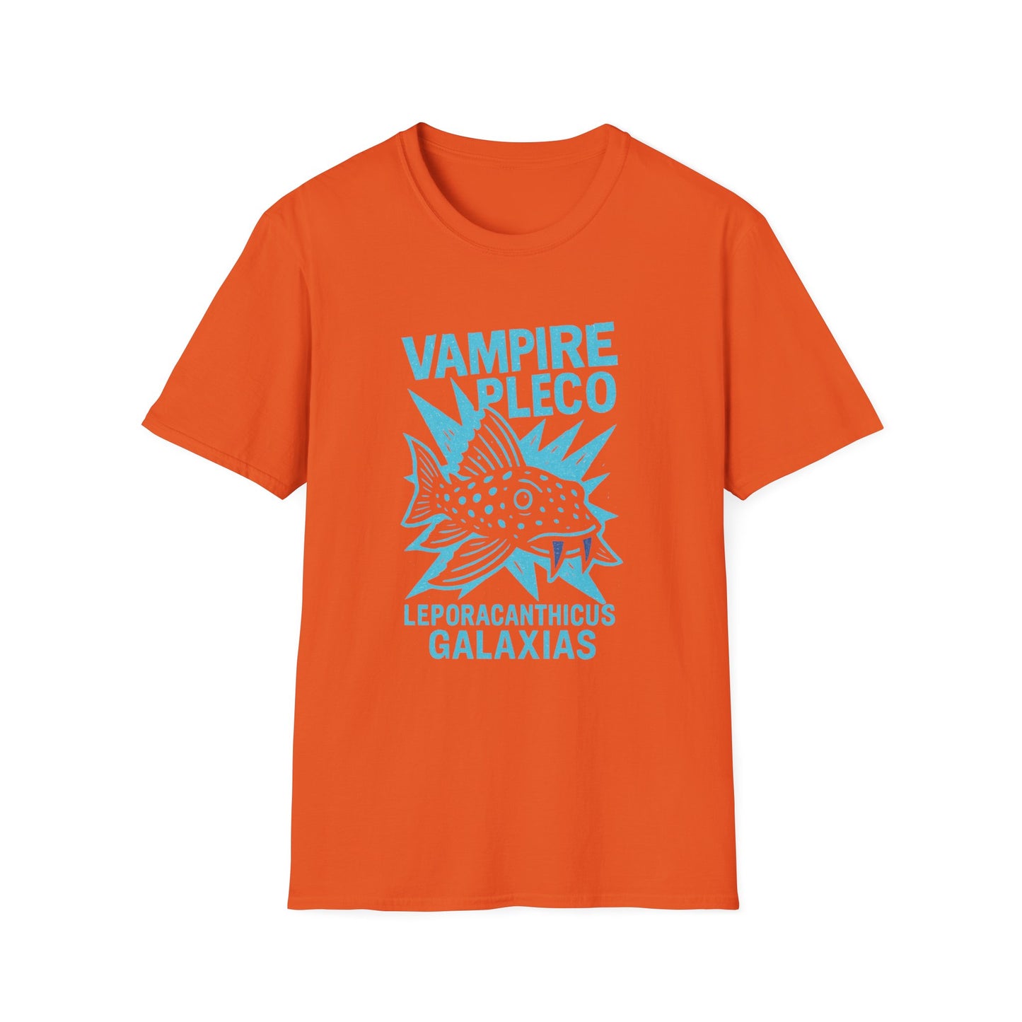 Vampire Pleco Tee – Punk Stencil Catfish Design