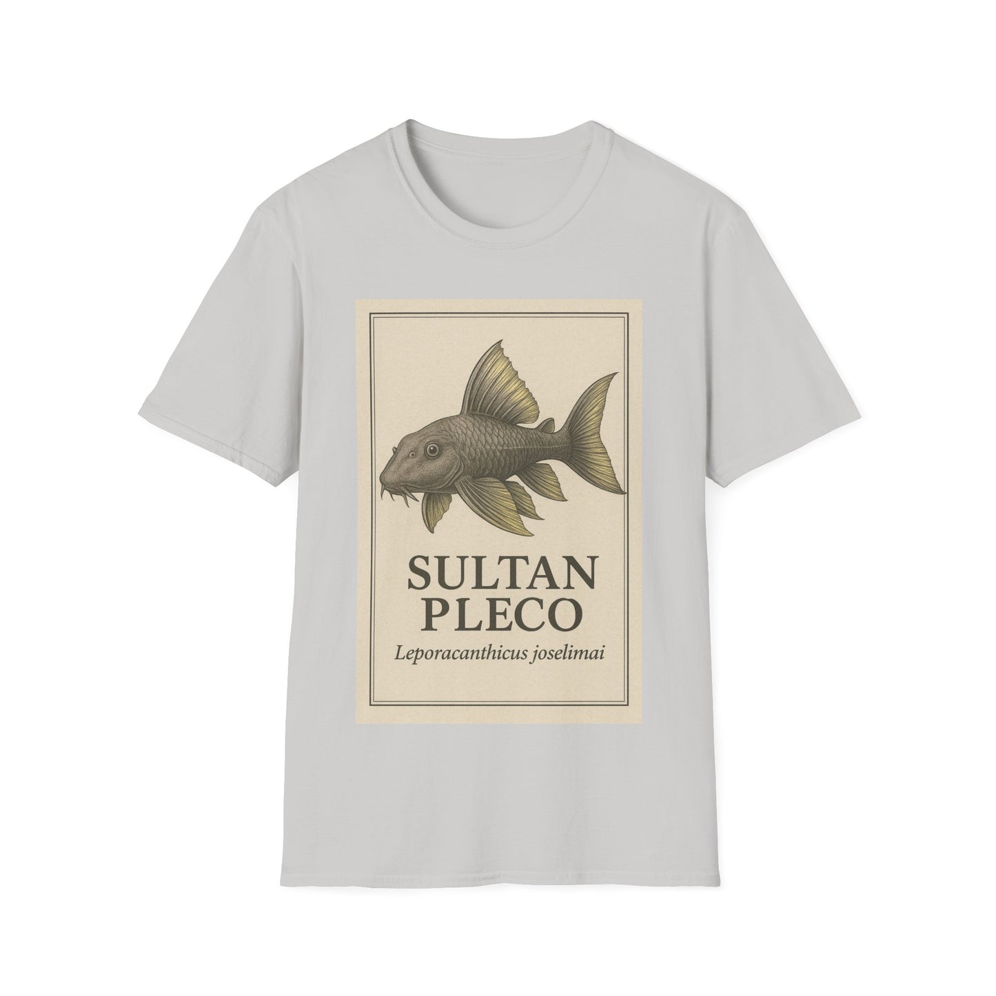Sultan Pleco Tee – Realistic Etching Catfish Design