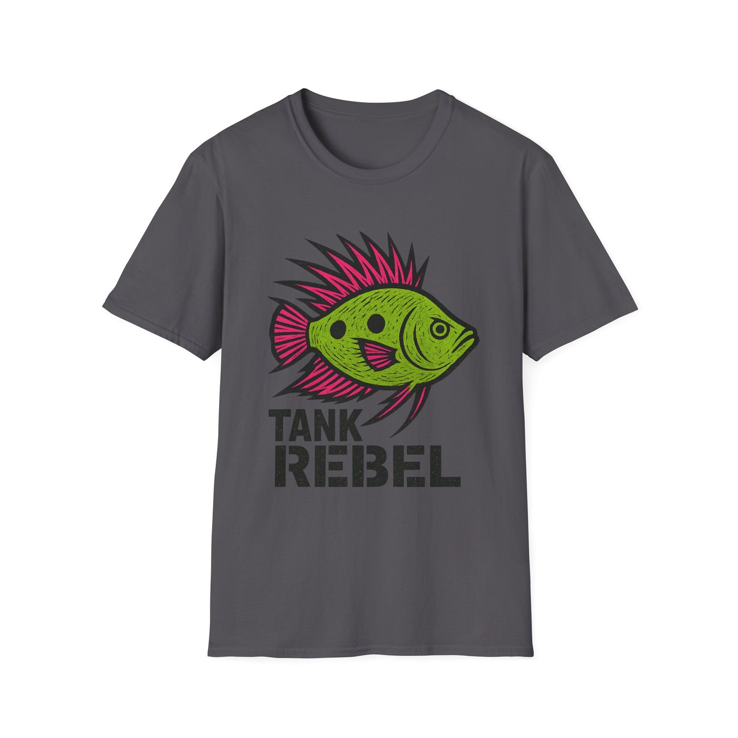 Tank Rebel Tee – Punk Three-Spot Gourami Mohawk Design