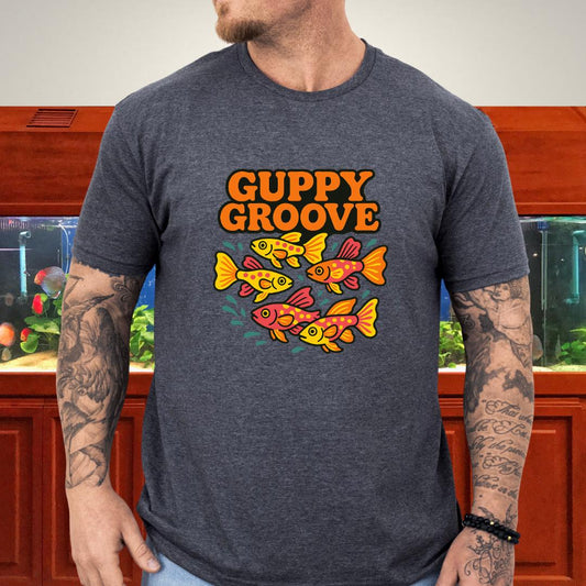 Guppy Groove Retro Neon Aquarium T-Shirt