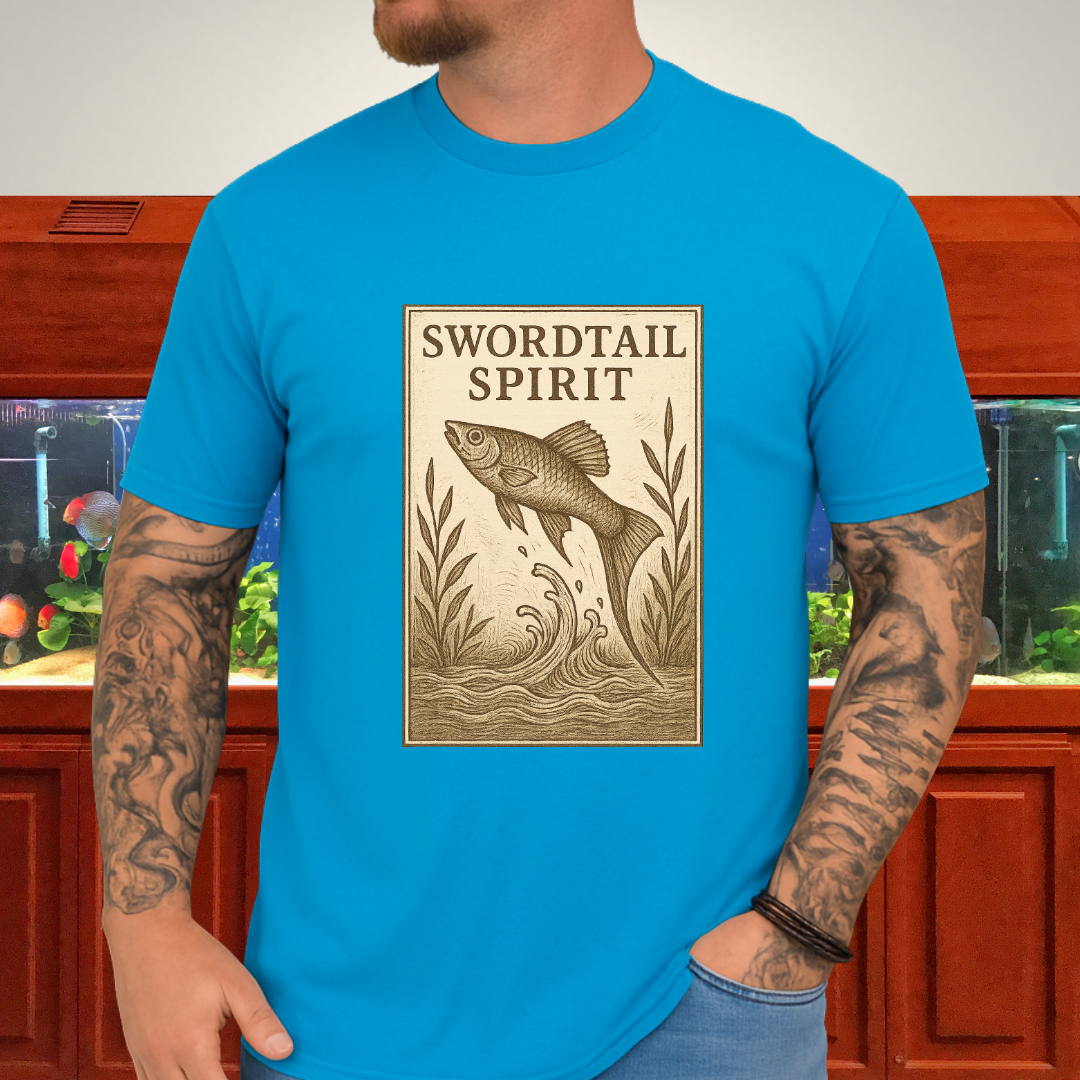 Swordtail Spirit Vintage Aquarium T-Shirt