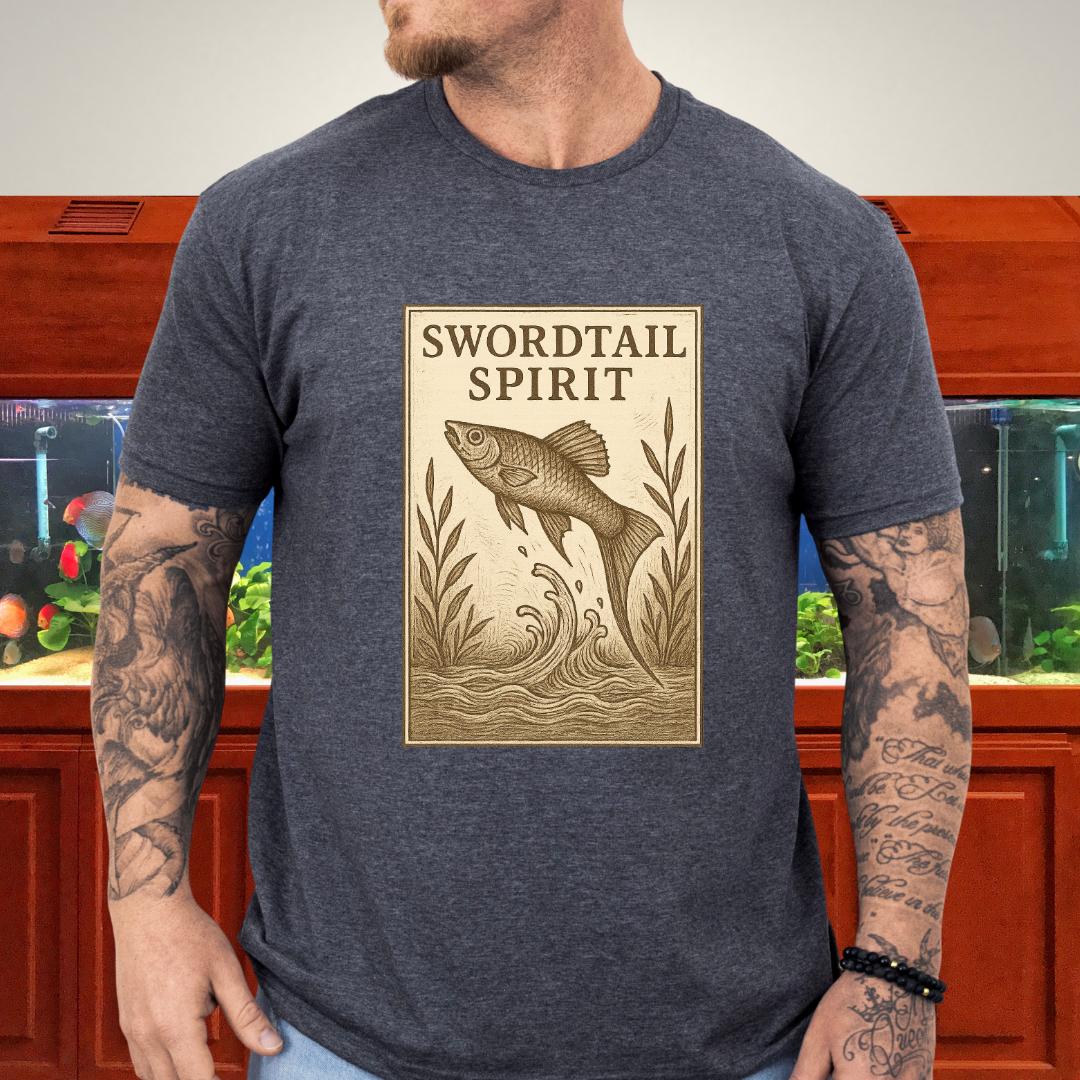 Swordtail Spirit Vintage Aquarium T-Shirt