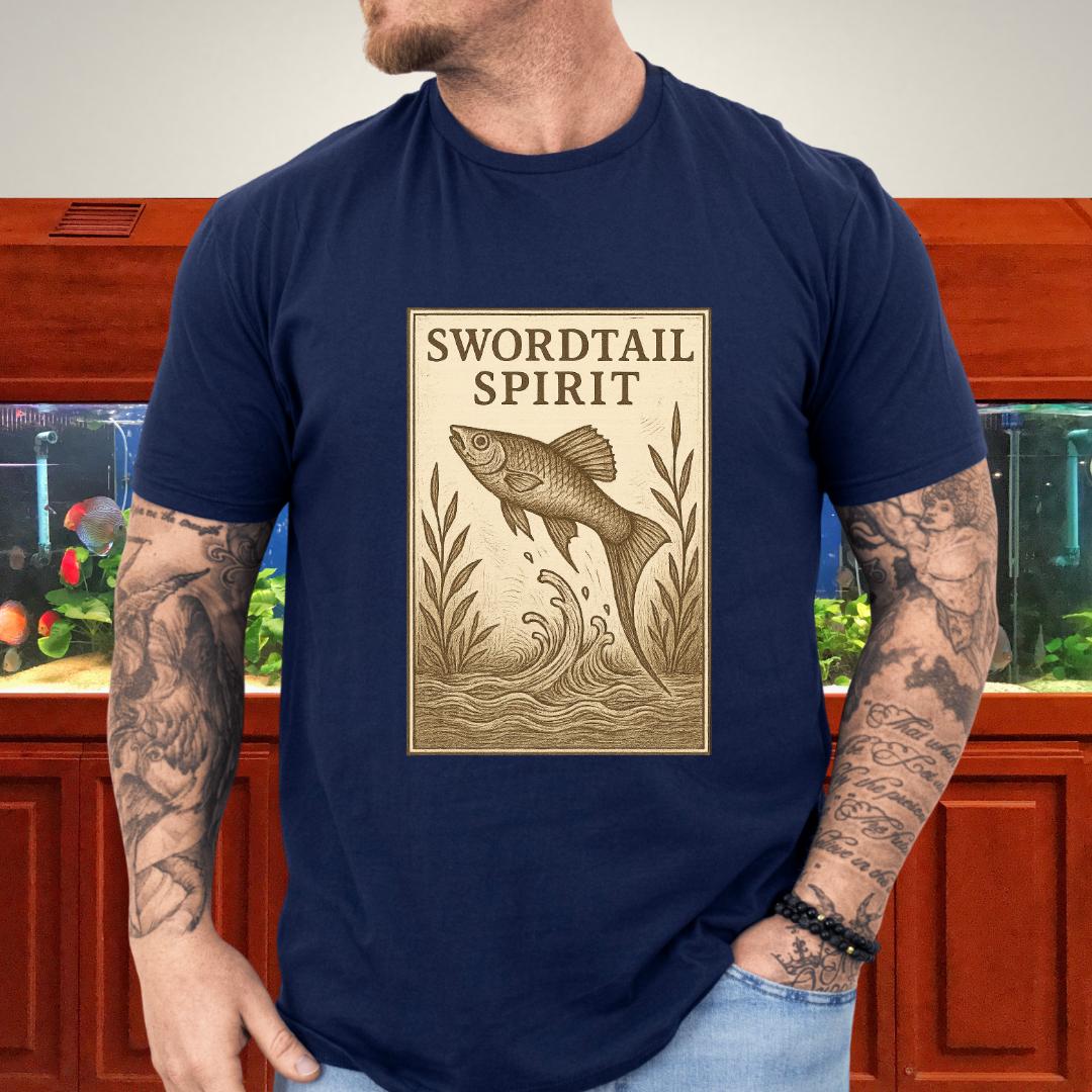 Swordtail Spirit Vintage Aquarium T-Shirt
