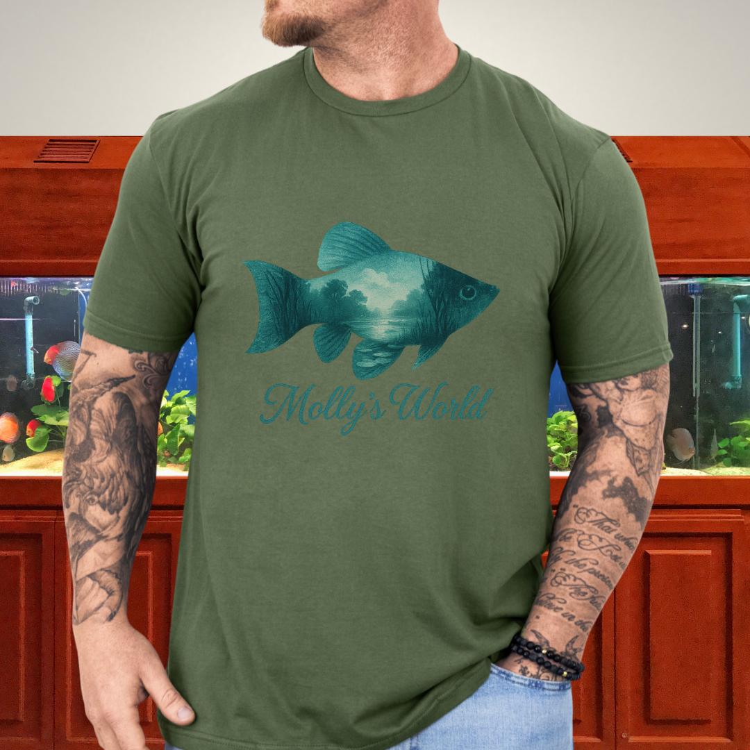 Nostalgic Molly Silhouette River Scene T-Shirt