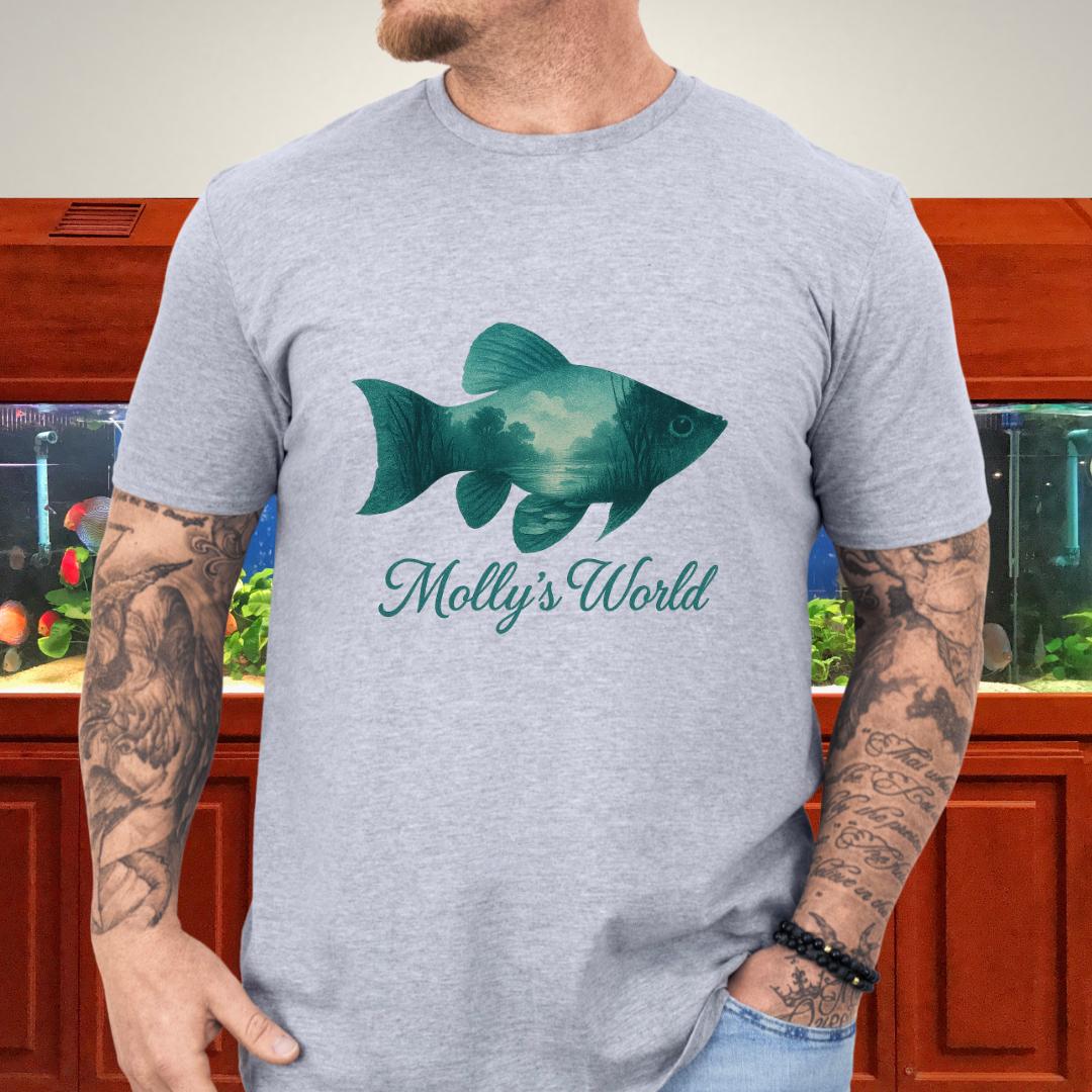 Nostalgic Molly Silhouette River Scene T-Shirt