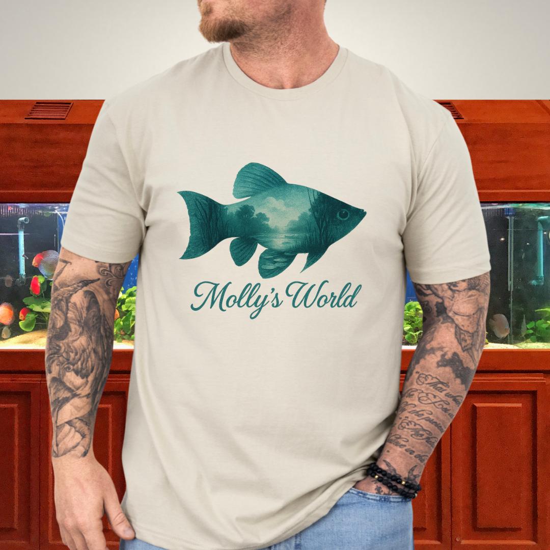 Nostalgic Molly Silhouette River Scene T-Shirt