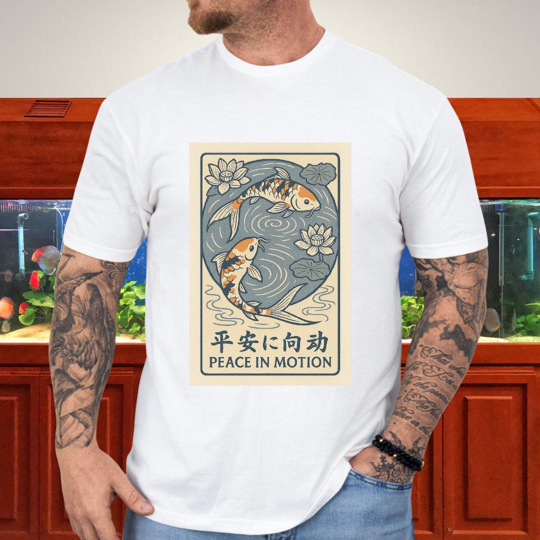 Peace in Motion - Ukiyo-e Style Koi