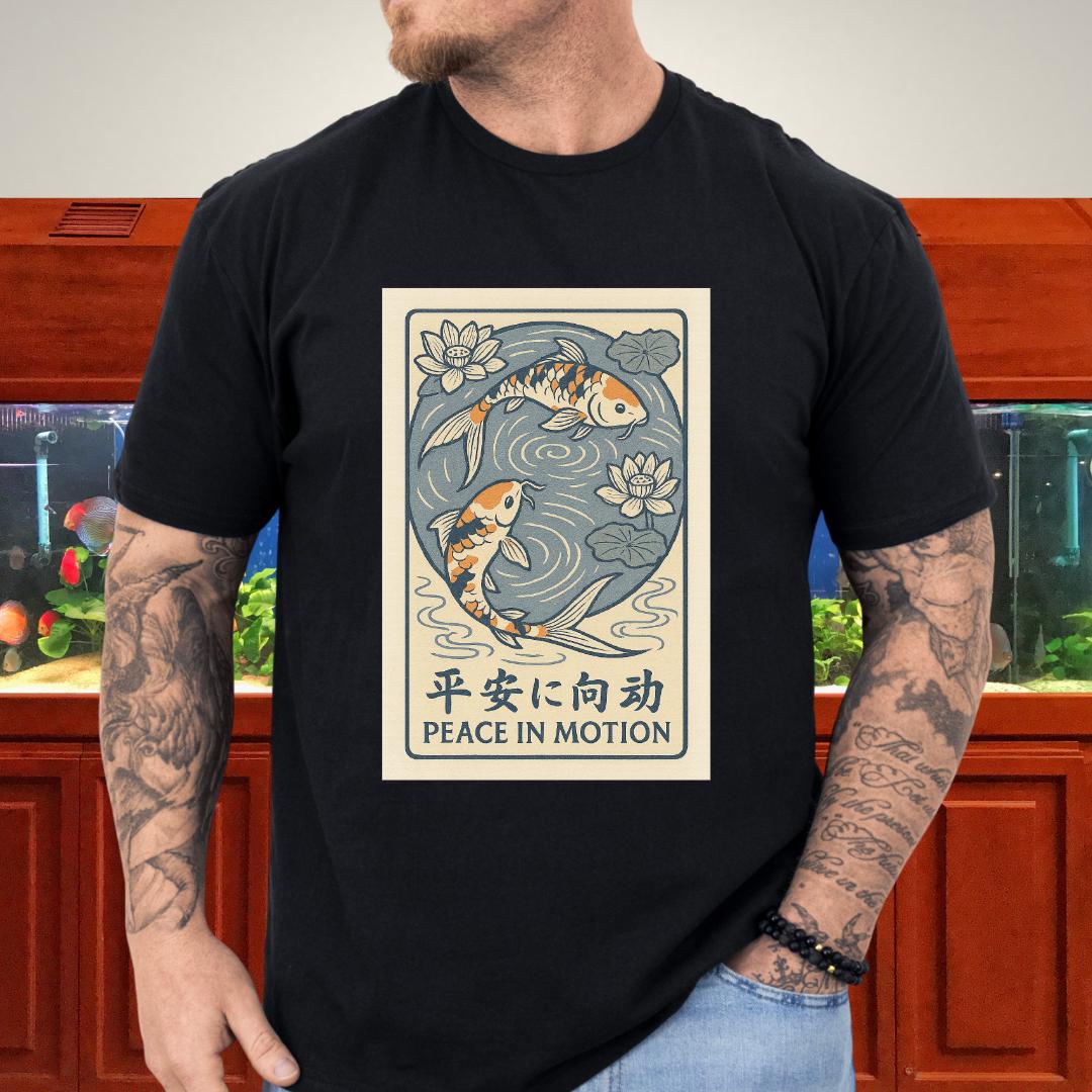 Peace in Motion - Ukiyo-e Style Koi