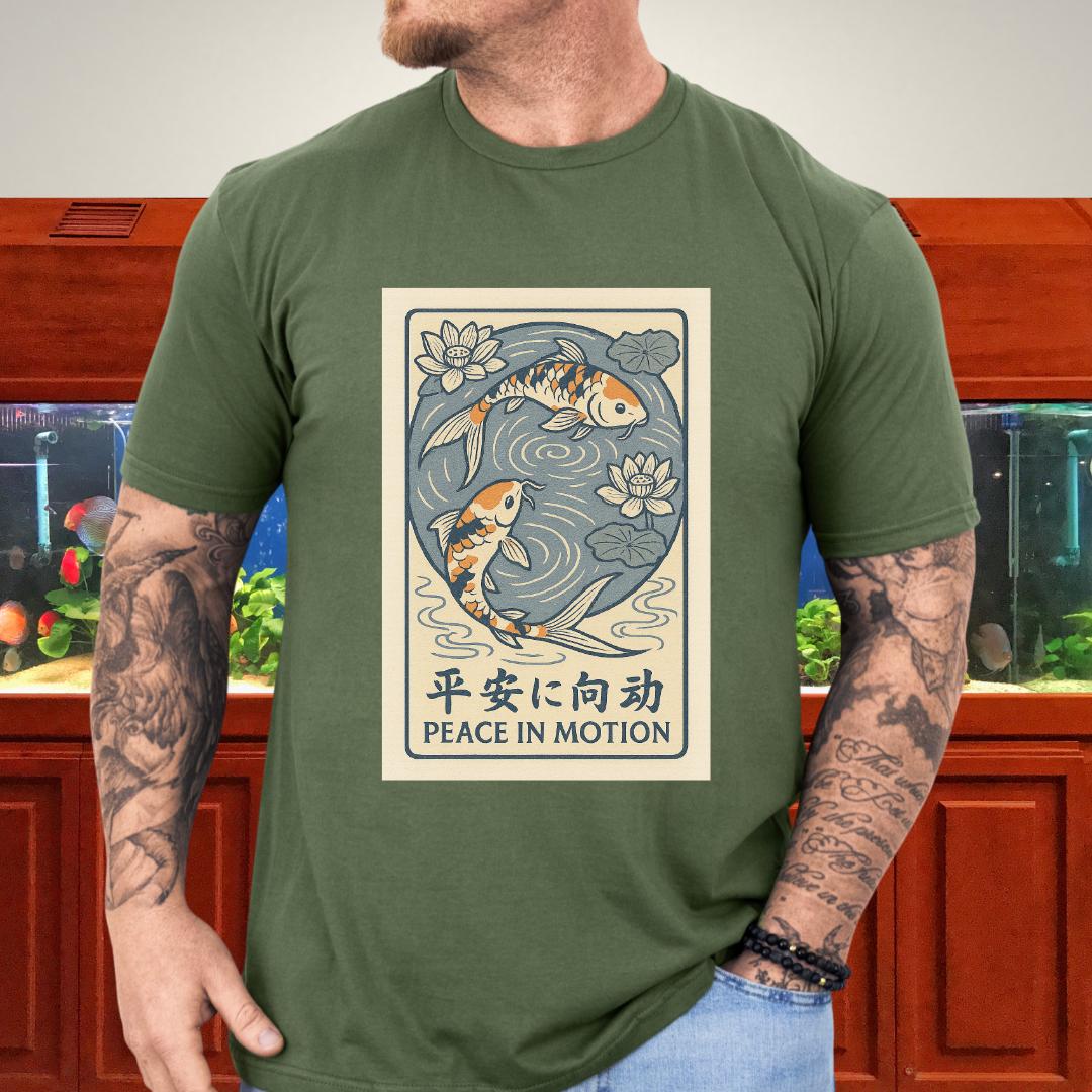 Peace in Motion - Ukiyo-e Style Koi