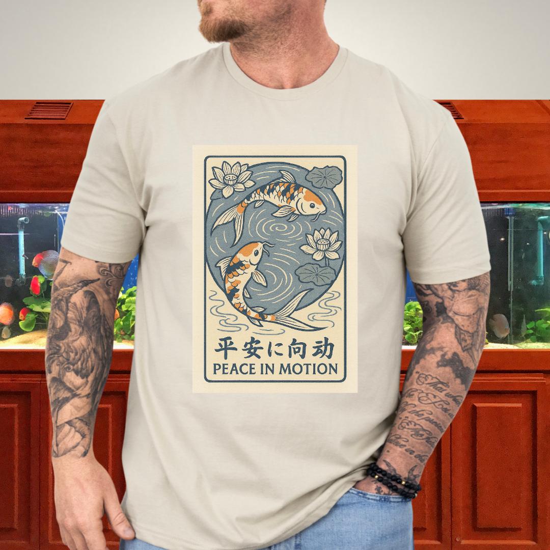 Peace in Motion - Ukiyo-e Style Koi