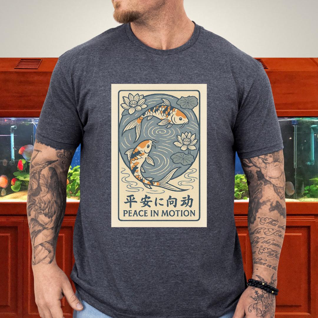 Peace in Motion - Ukiyo-e Style Koi