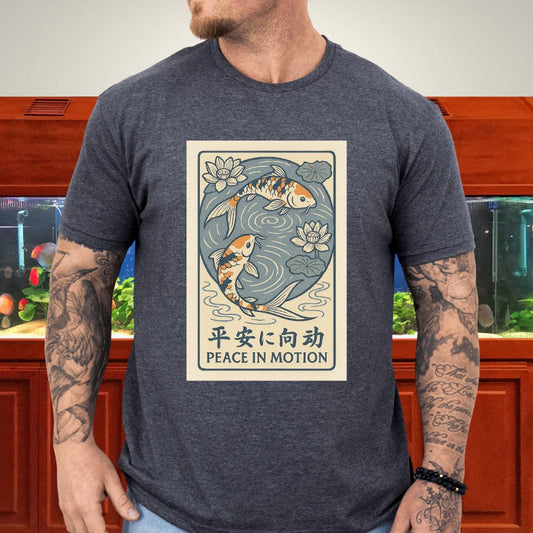 Peace in Motion - Ukiyo-e Style Koi