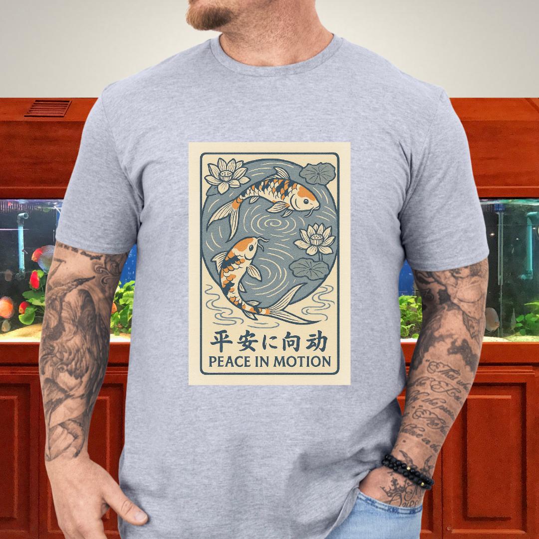Peace in Motion - Ukiyo-e Style Koi