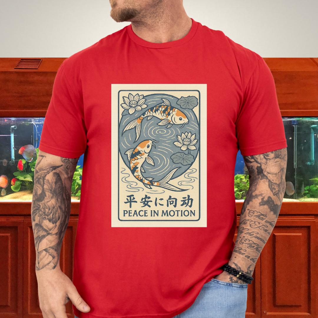 Peace in Motion - Ukiyo-e Style Koi