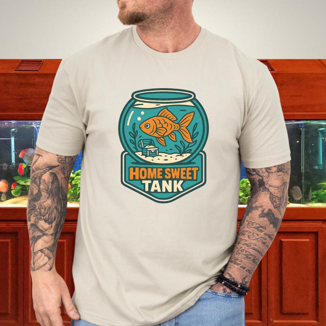 Home Sweet Tank Retro Goldfish Bowl T-Shirt