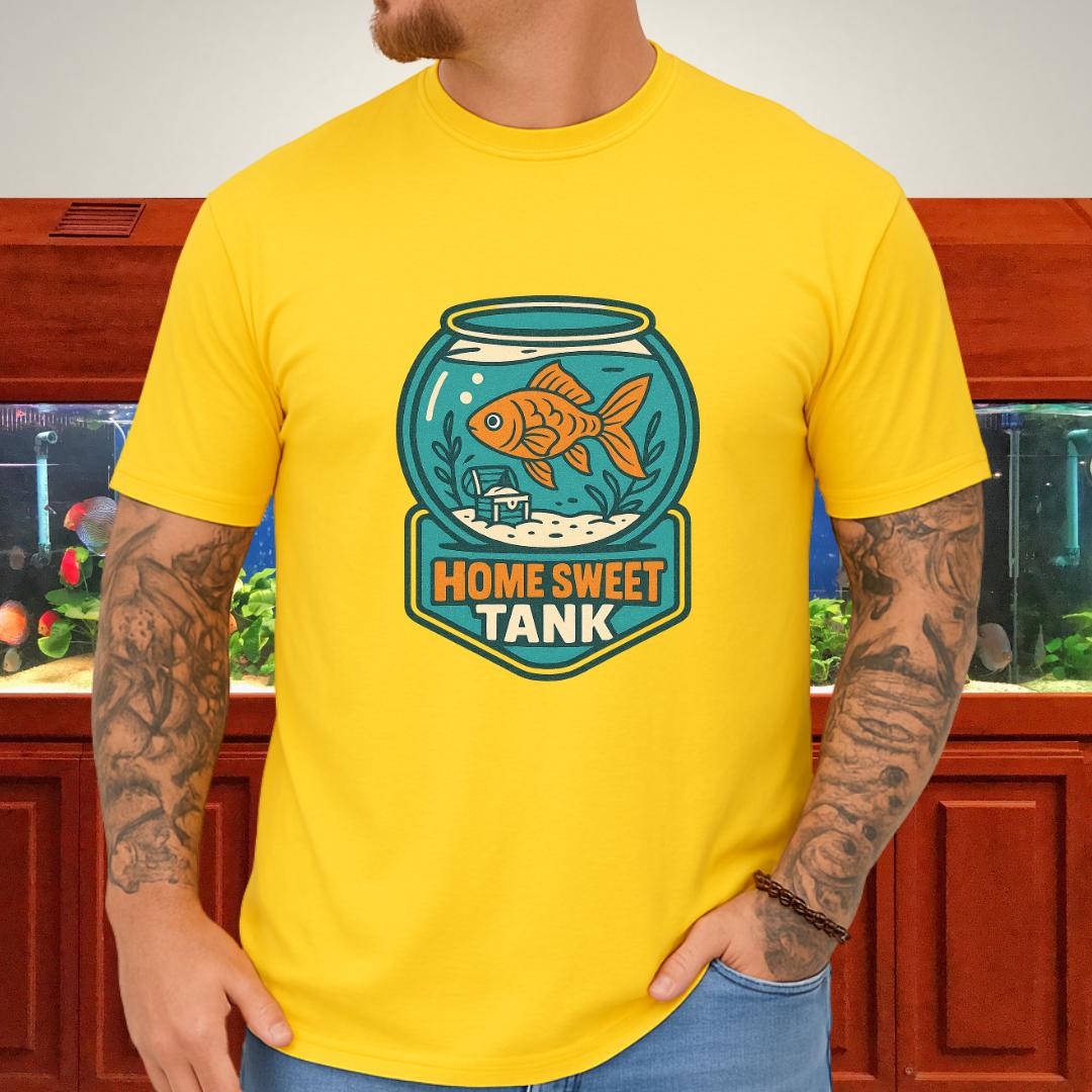 Home Sweet Tank Retro Goldfish Bowl T-Shirt