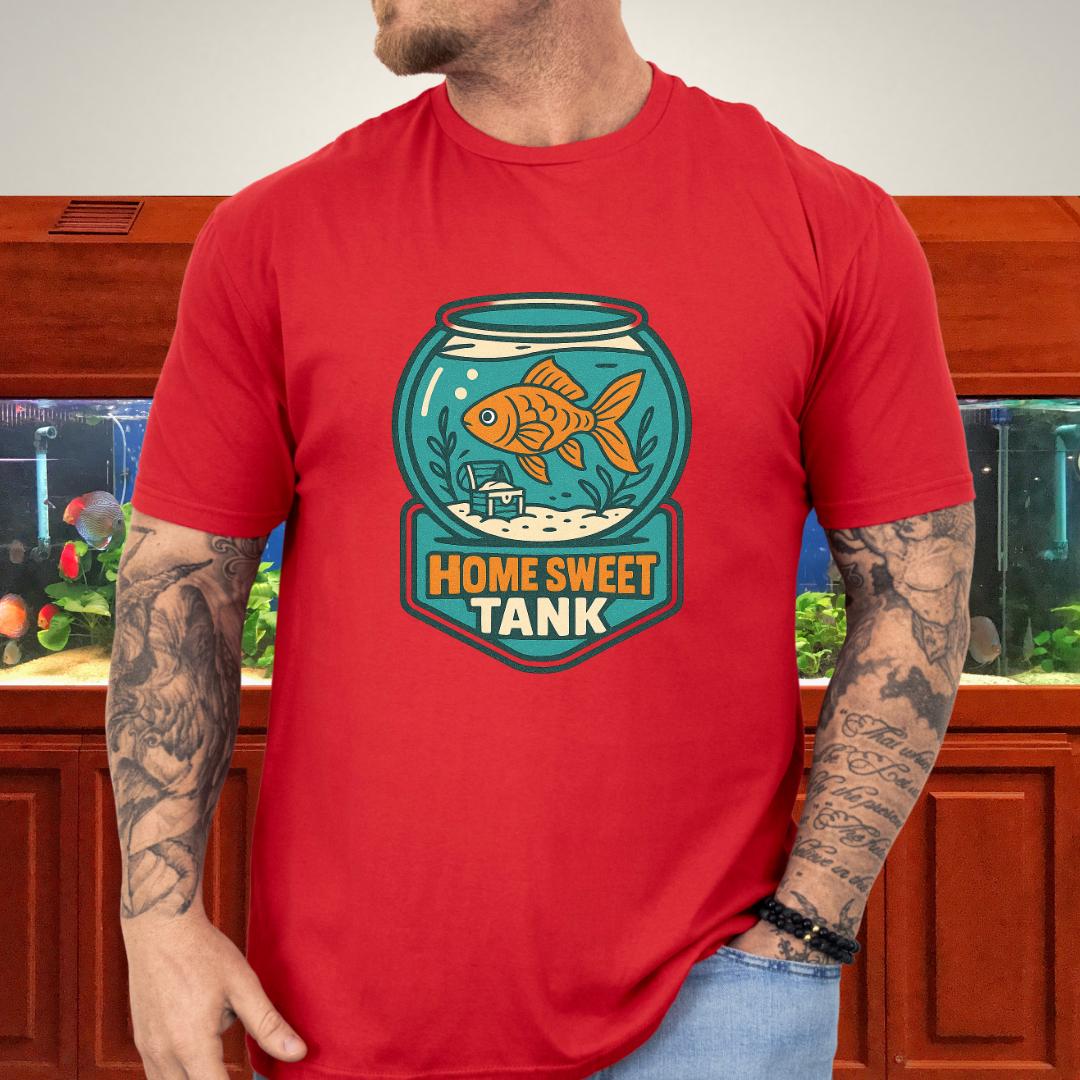 Home Sweet Tank Retro Goldfish Bowl T-Shirt