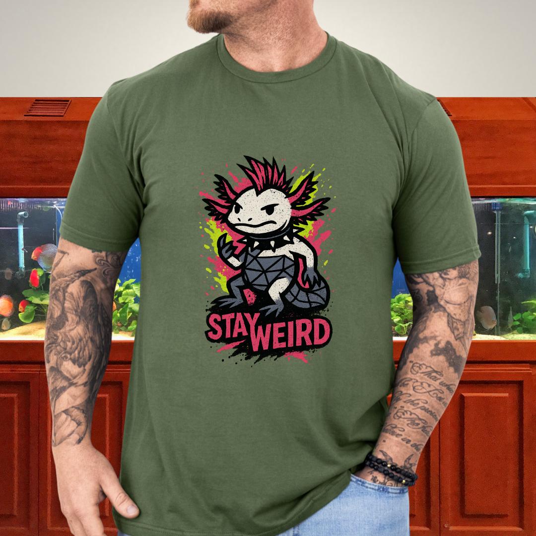 Neon Punk Axolotl T-Shirt