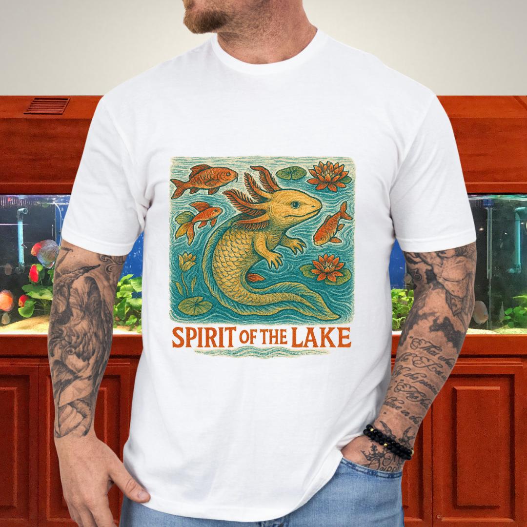 Spirit of the Lake Axolotl Ukiyo-e T-Shirt
