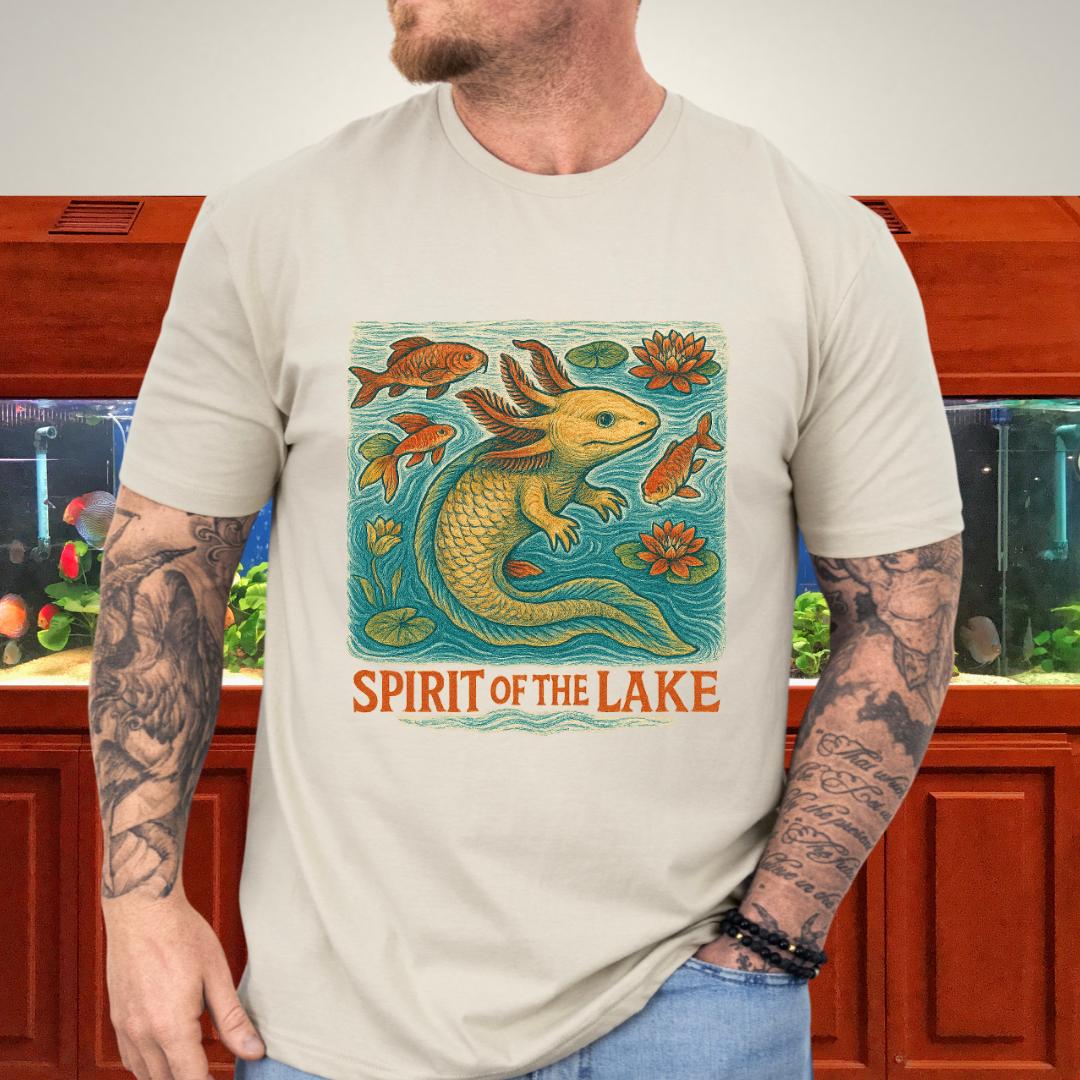 Spirit of the Lake Axolotl Ukiyo-e T-Shirt