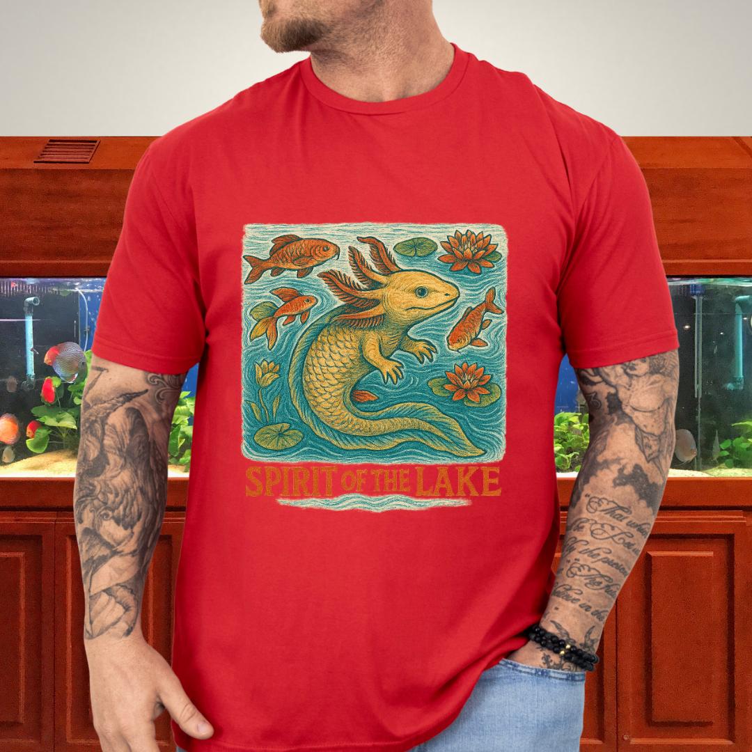 Spirit of the Lake Axolotl Ukiyo-e T-Shirt