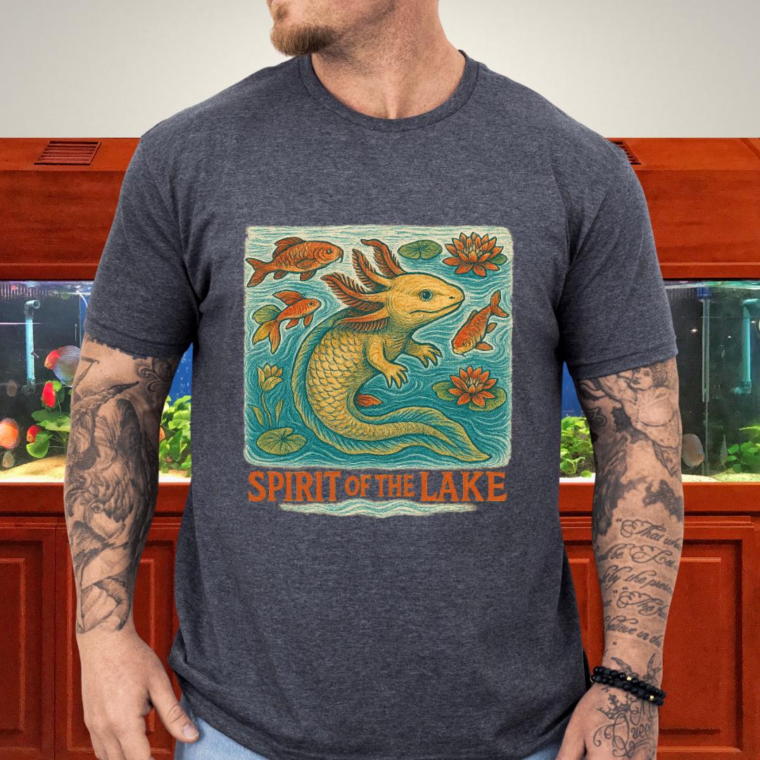 Spirit of the Lake Axolotl Ukiyo-e T-Shirt
