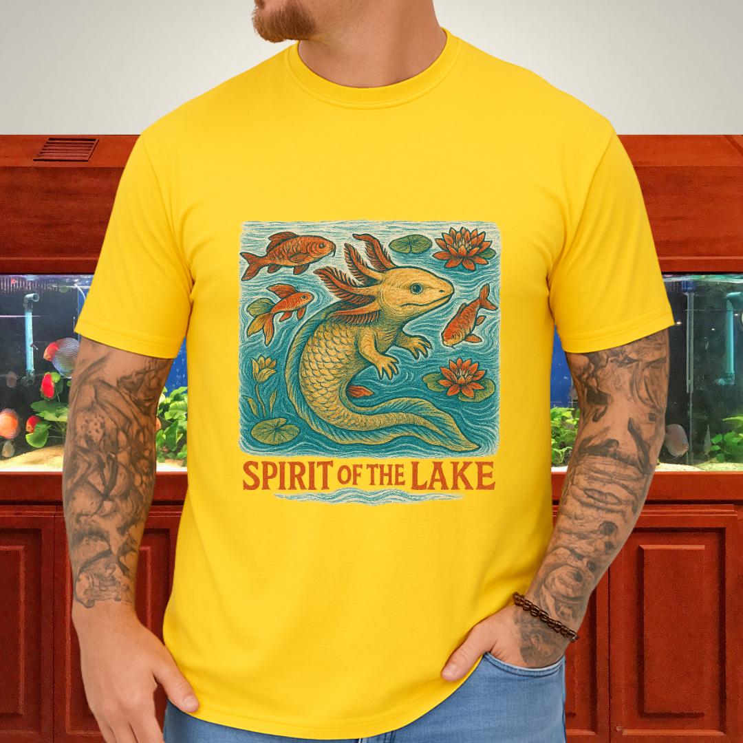 Spirit of the Lake Axolotl Ukiyo-e T-Shirt