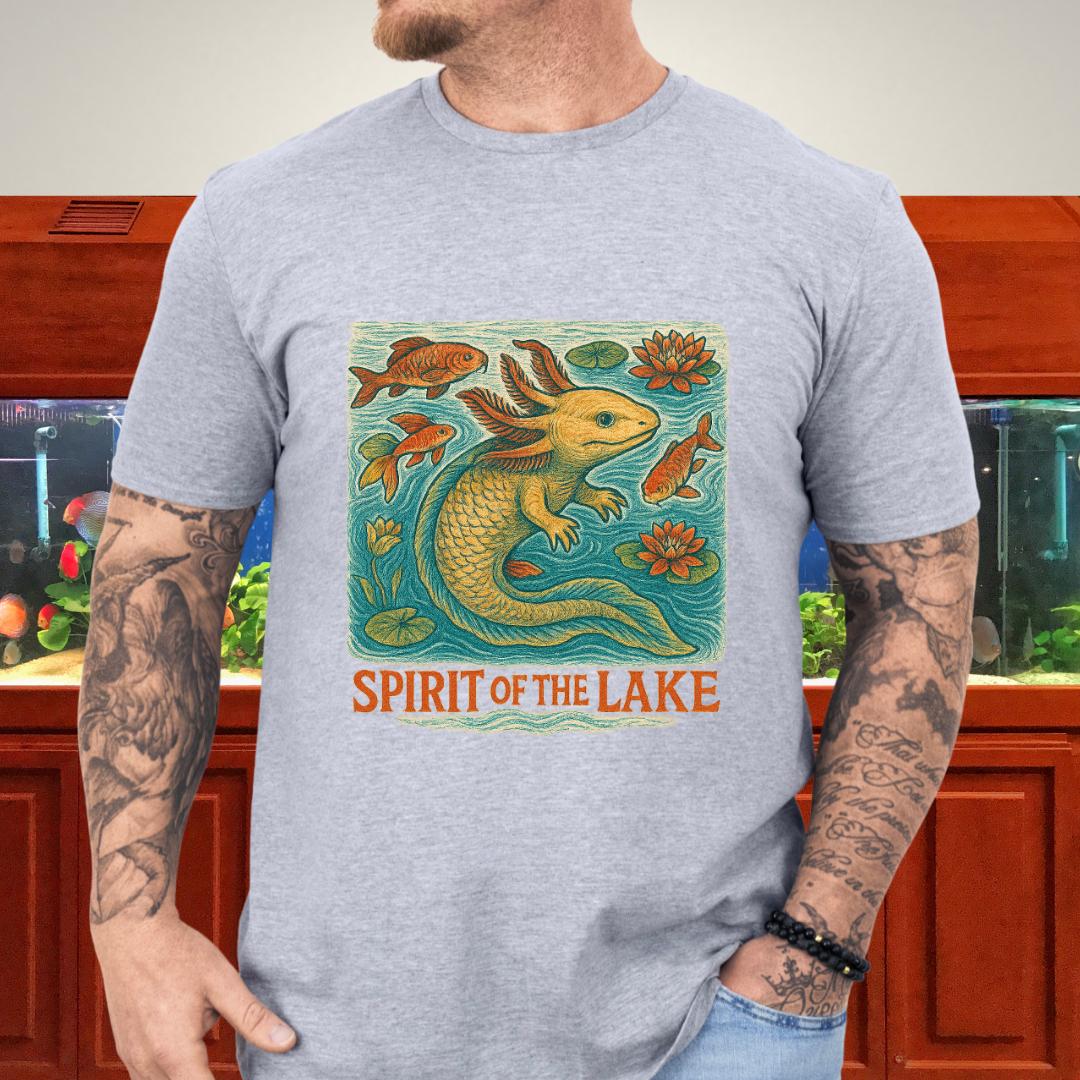 Spirit of the Lake Axolotl Ukiyo-e T-Shirt