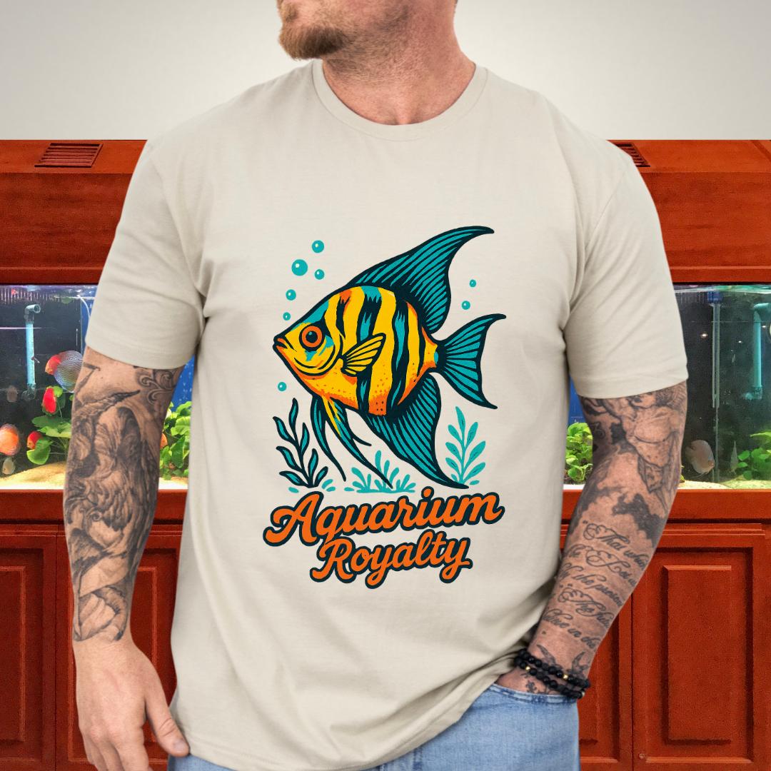 Aquarium Royalty Angelfish Retro Tee