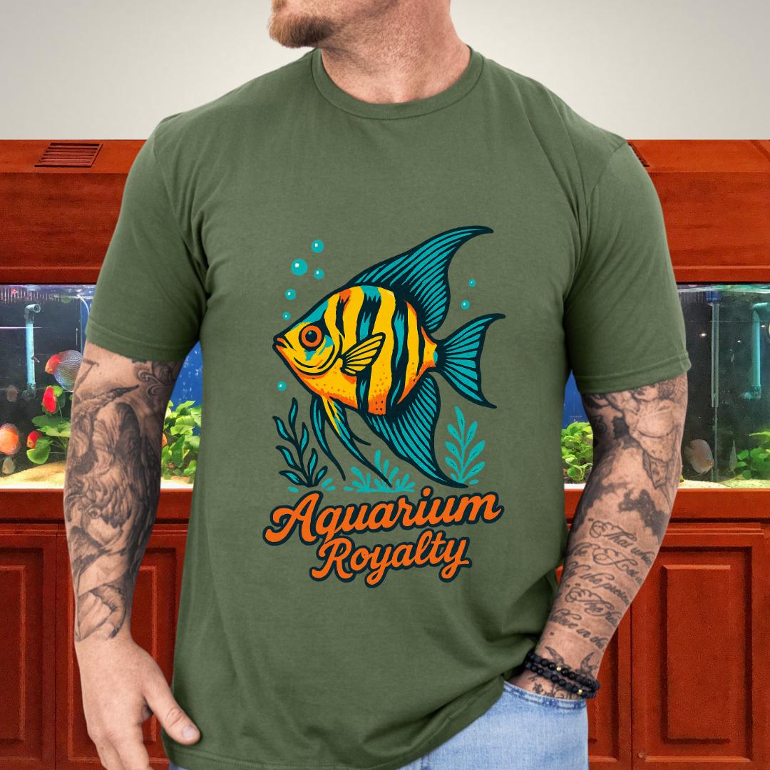 Aquarium Royalty Angelfish Retro Tee