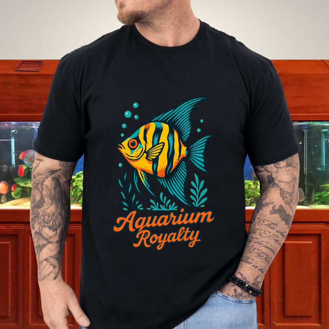 Aquarium Royalty Angelfish Retro Tee