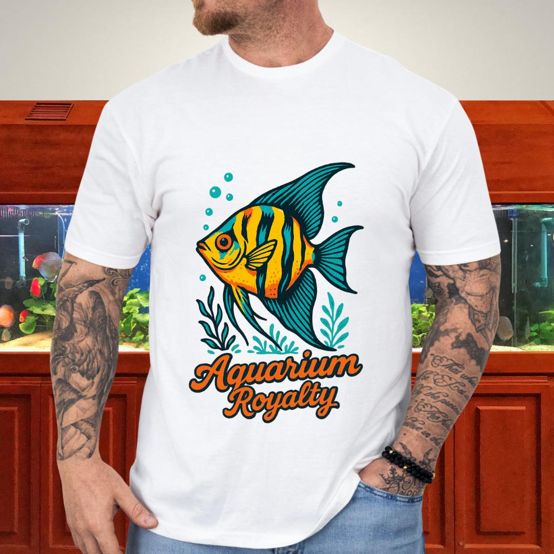 Aquarium Royalty Angelfish Retro Tee