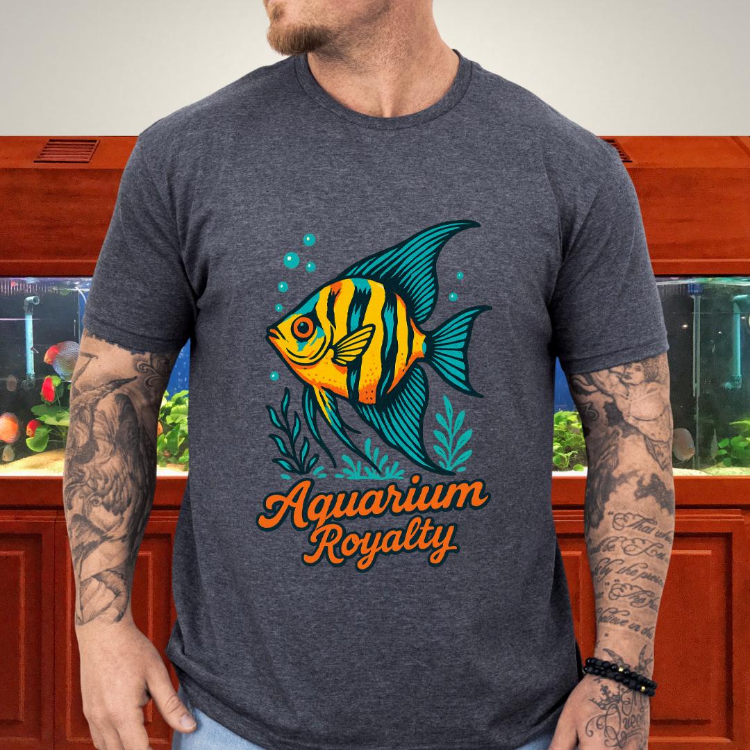 Aquarium Royalty Angelfish Retro Tee