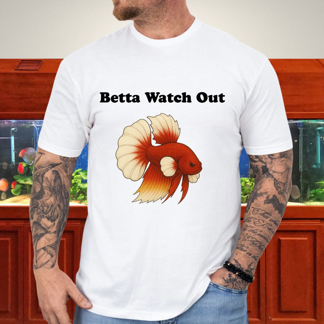 Betta Watch Out Tee – King Plakat Fighting Stance Shirt
