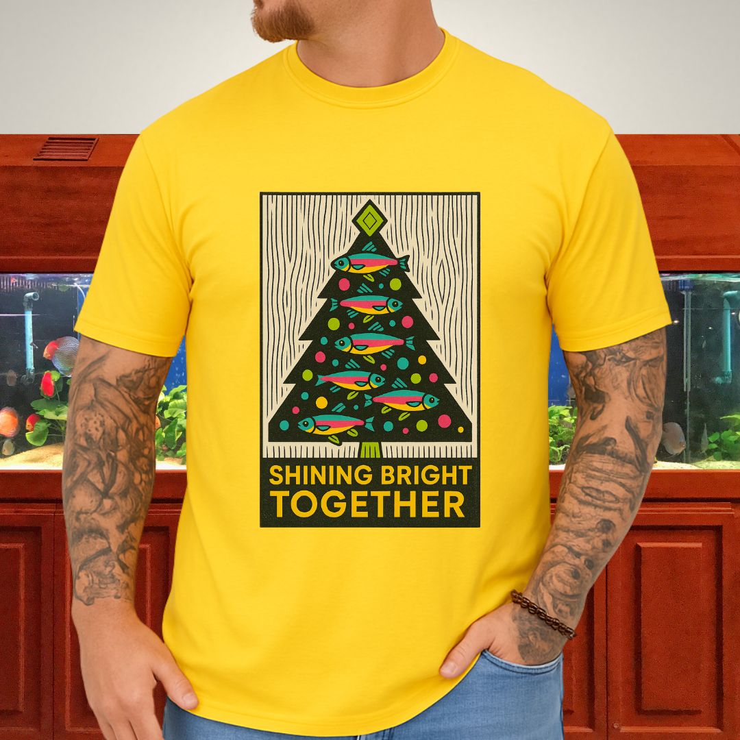 Neon Tetra Christmas Tree Tee – Shining Bright Together
