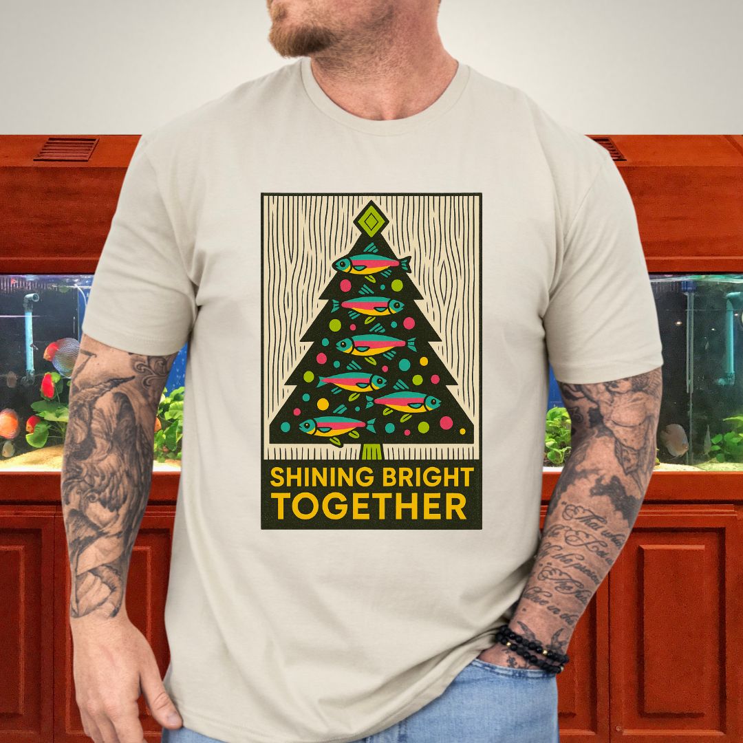 Neon Tetra Christmas Tree Tee – Shining Bright Together
