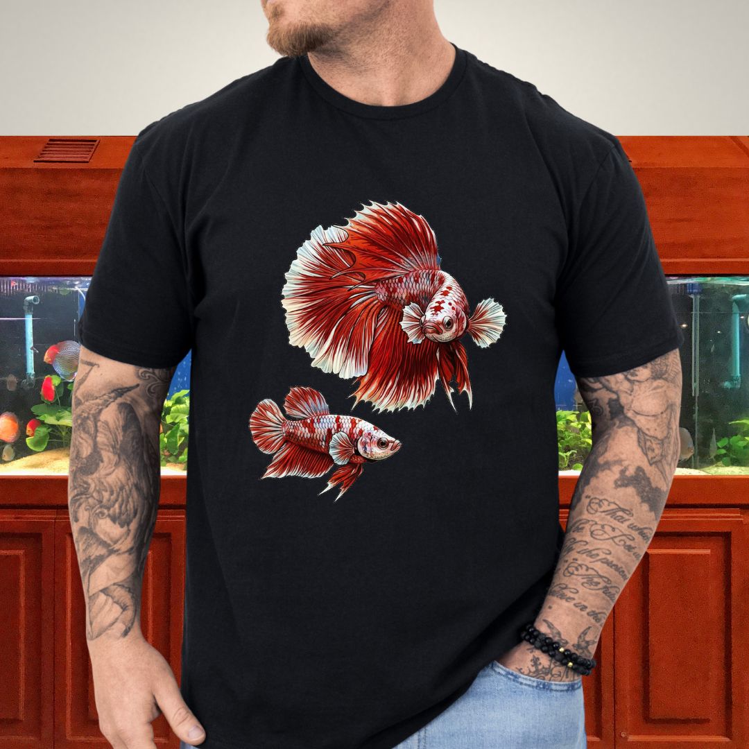 Betta Courtship Dance Tee-T-Shirt-Fish & Friends Tees