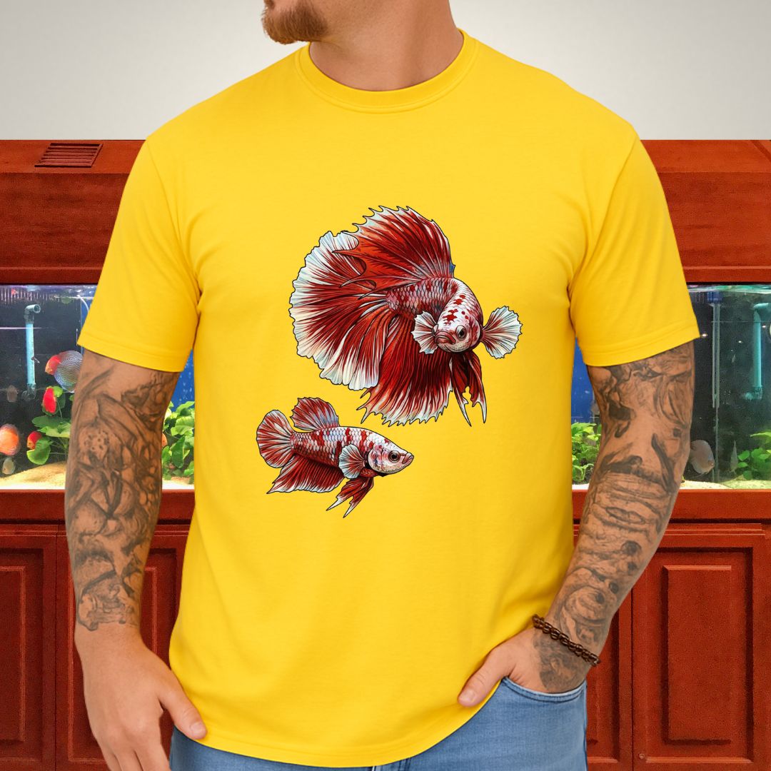 Betta Courtship Dance Tee-T-Shirt-Fish & Friends Tees