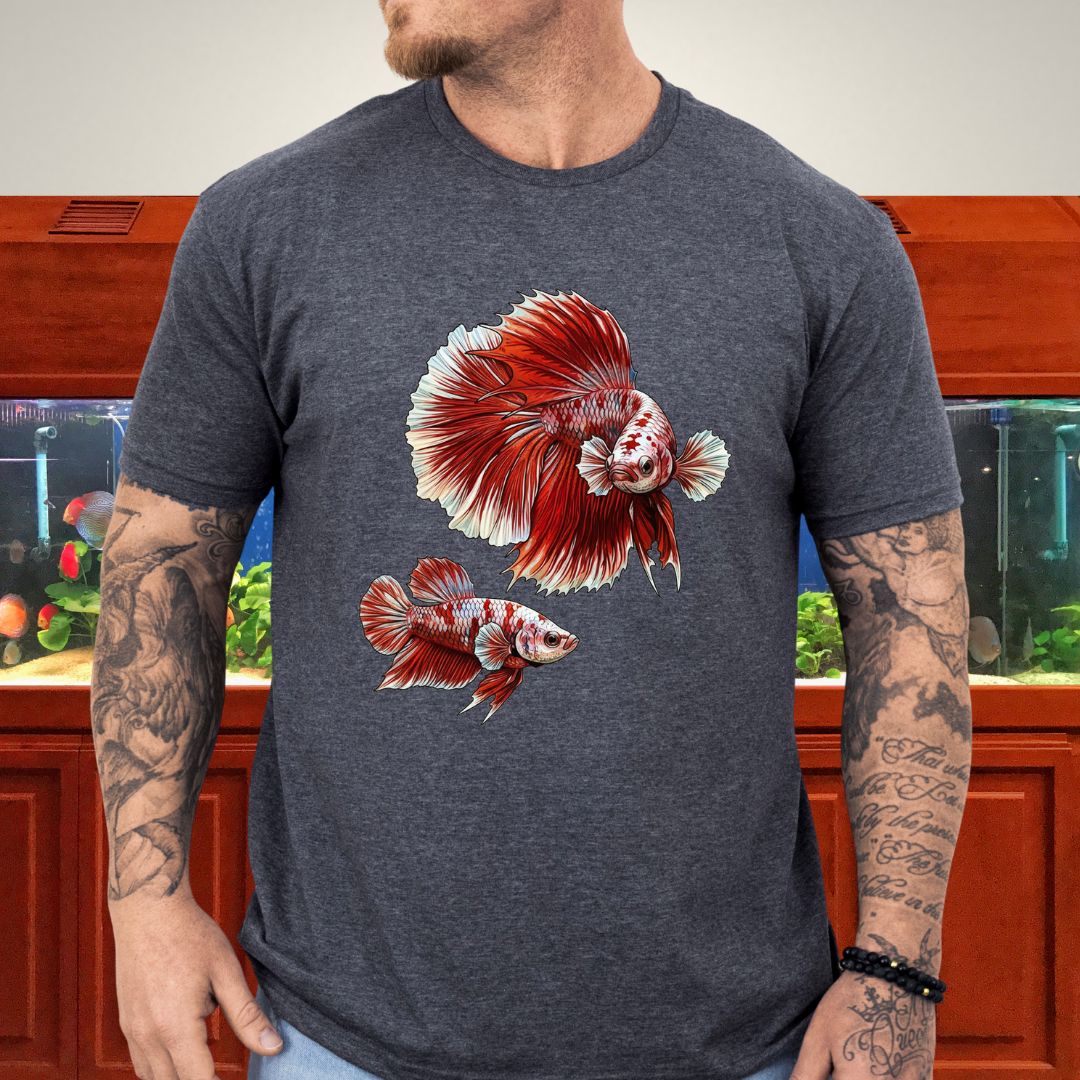 Betta Courtship Dance Tee-T-Shirt-Fish & Friends Tees