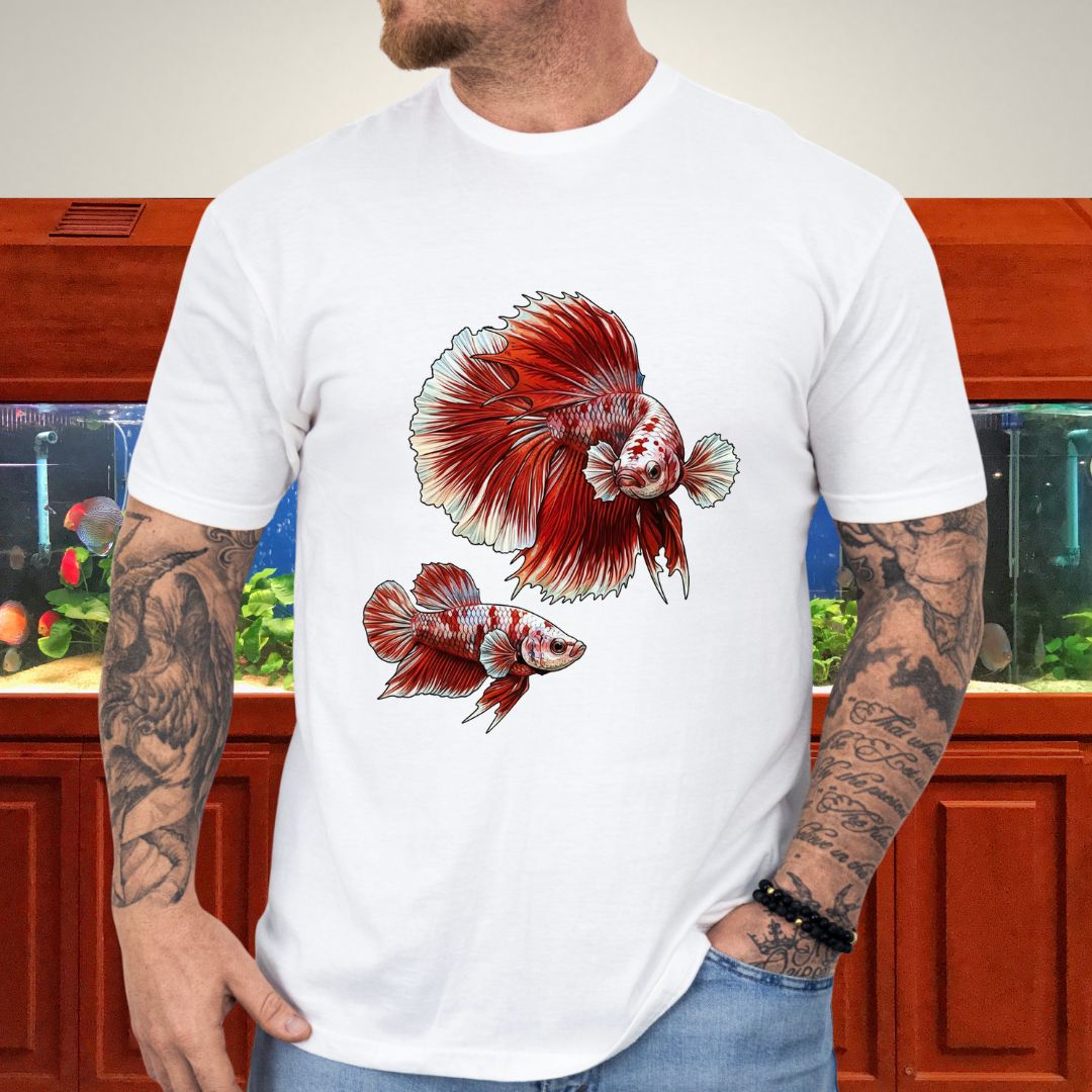 Betta Courtship Dance Tee-T-Shirt-Fish & Friends Tees